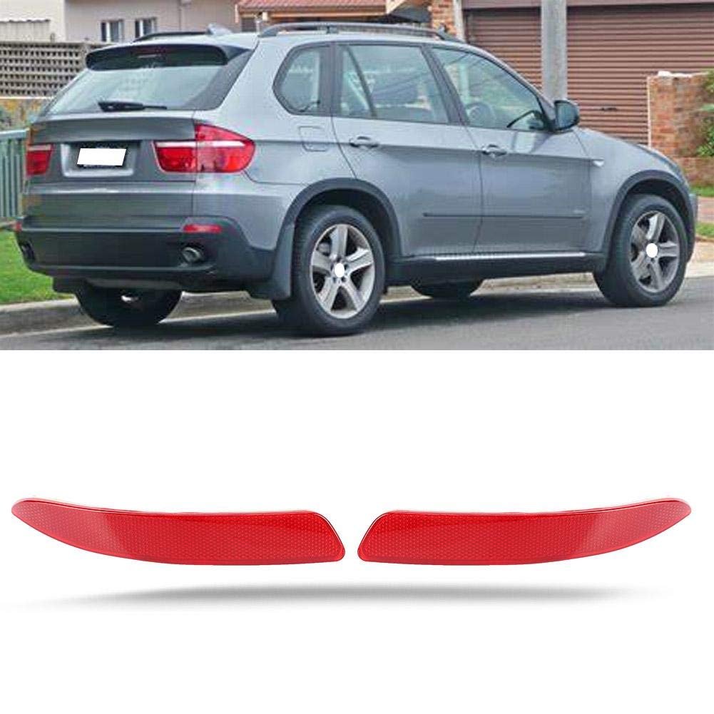 X5 Reverse Reflector Oem,Rear Red Reflector,Red Rear Bumper Reflector Bumper Trim Reflector Marker 63217158949 63217158950 Fit f