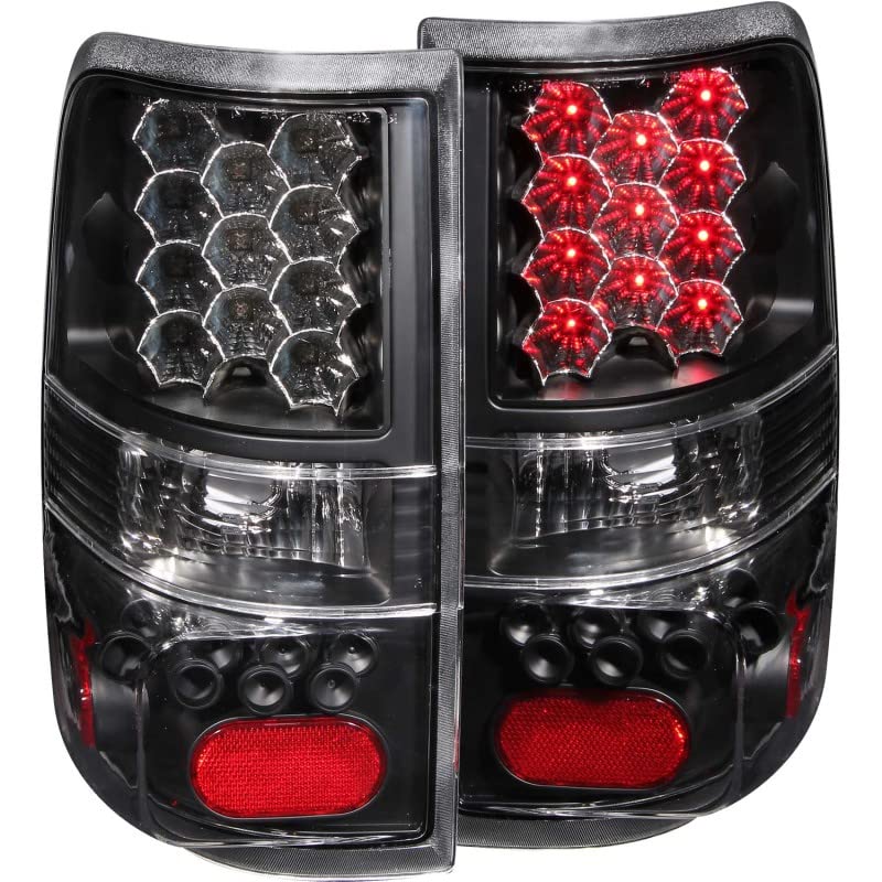 Anzo Usa 311024 Black Led Tail Light Set-Clear Lens