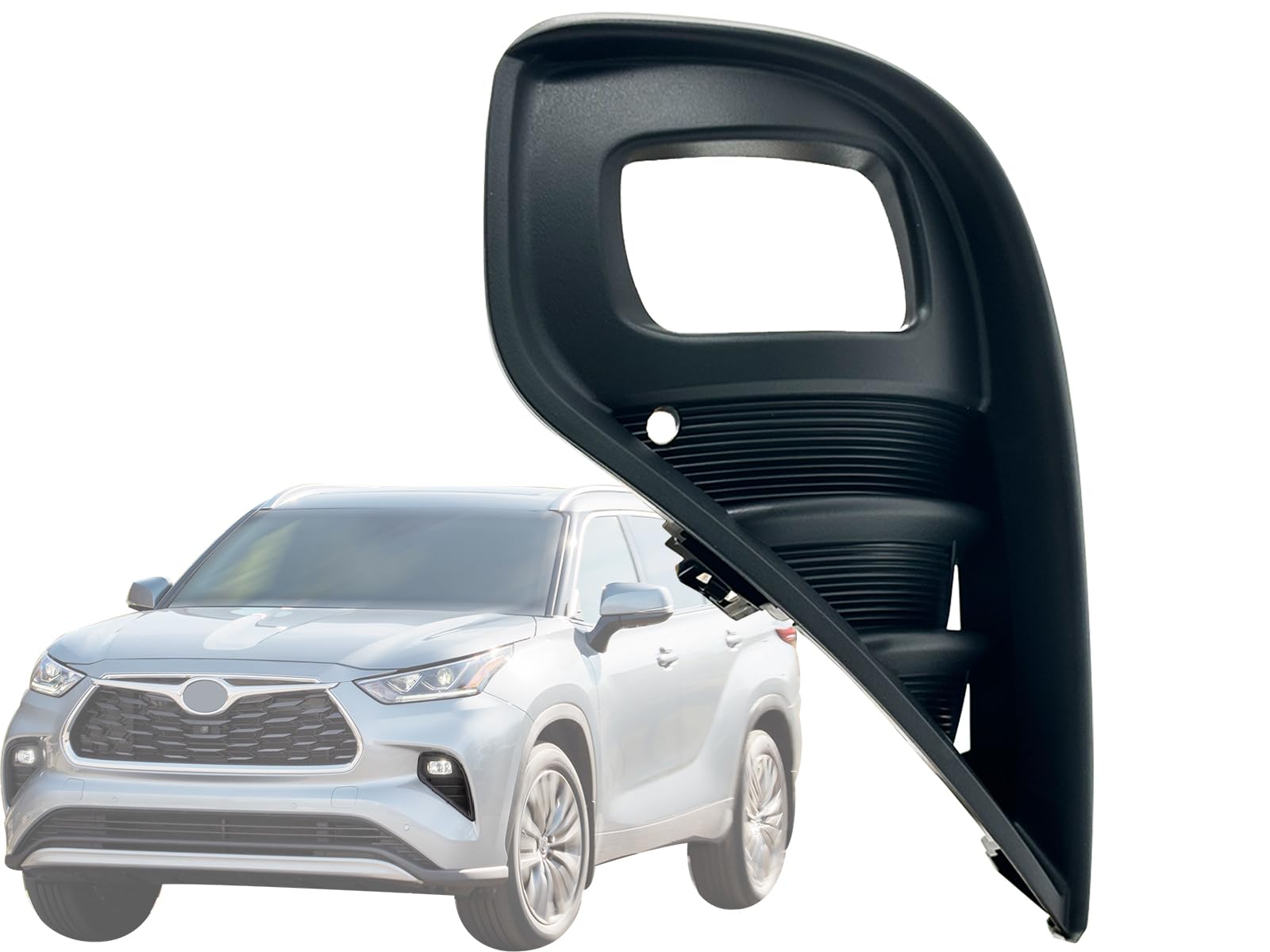 Auto Parts Avenue APA Replacement Front Fog Lamp Bezel for 2020 2021 2022 2023 Highlander L LE XLE Limited Platinum Hybrid Model