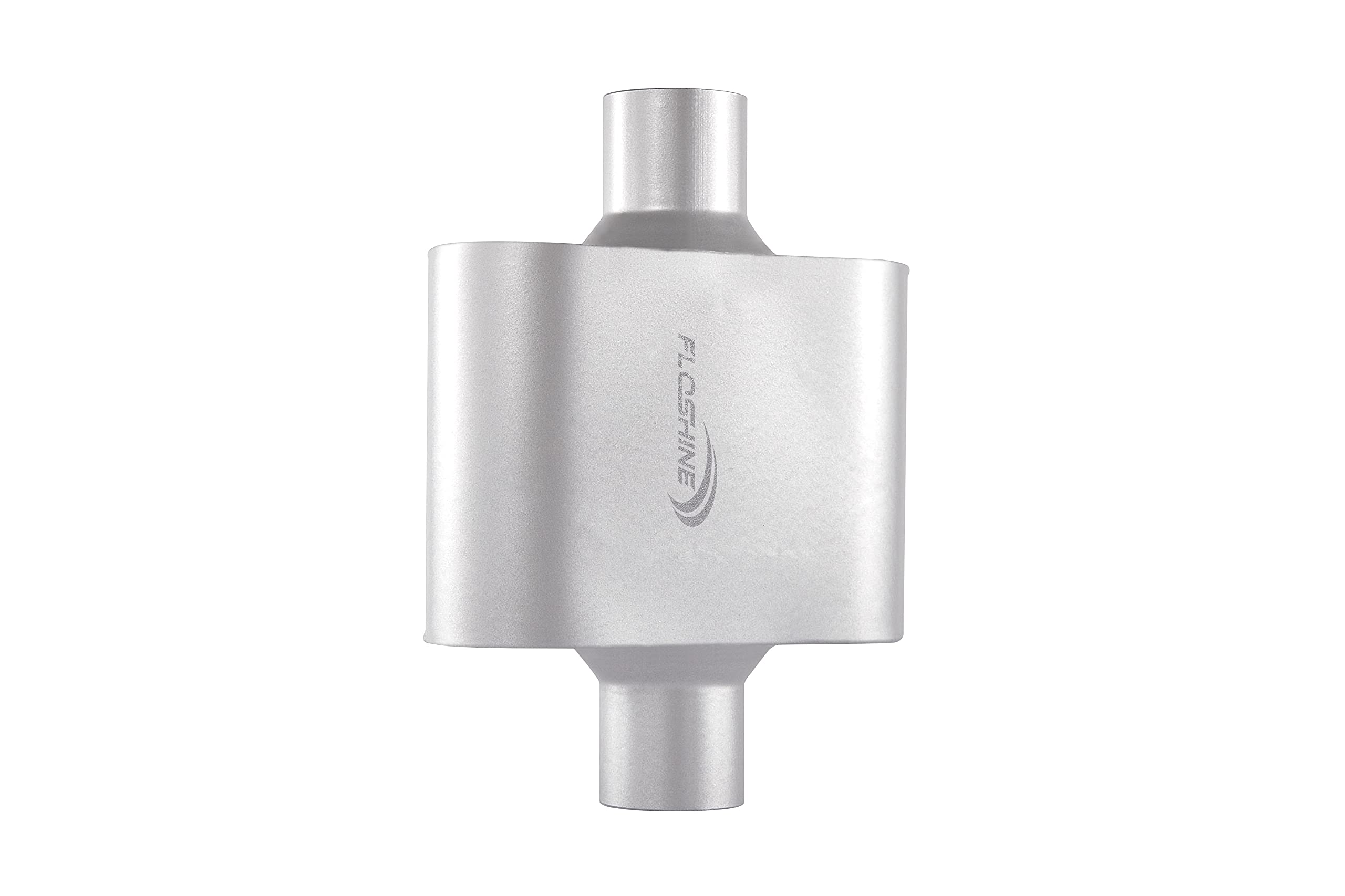 Floshine Universal Mufflers,Performance Automotive Exhaust Muffler,Single Chamber 2 Inch Inlet/2 Inch Outlet Fh420109
