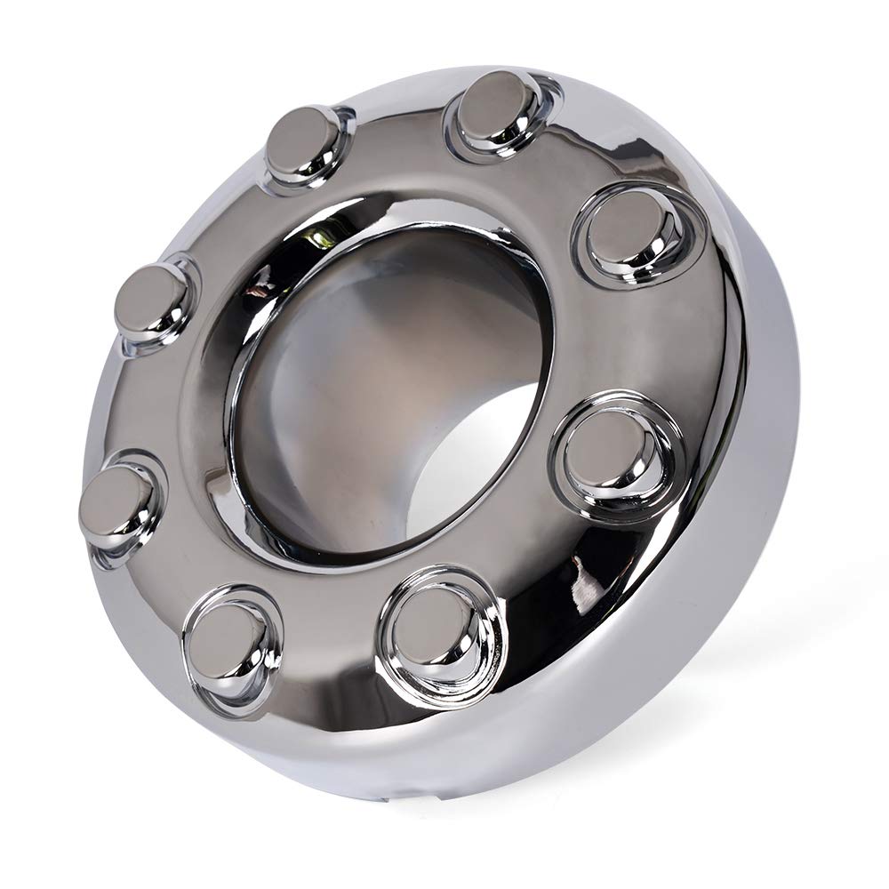 GRAND ORANGE Chrome Wheel Center Hub Cap Replaces Compatible with 2005-2018 Ford F350 Super Duty Dually Front 4X4 5C3Z1130TA