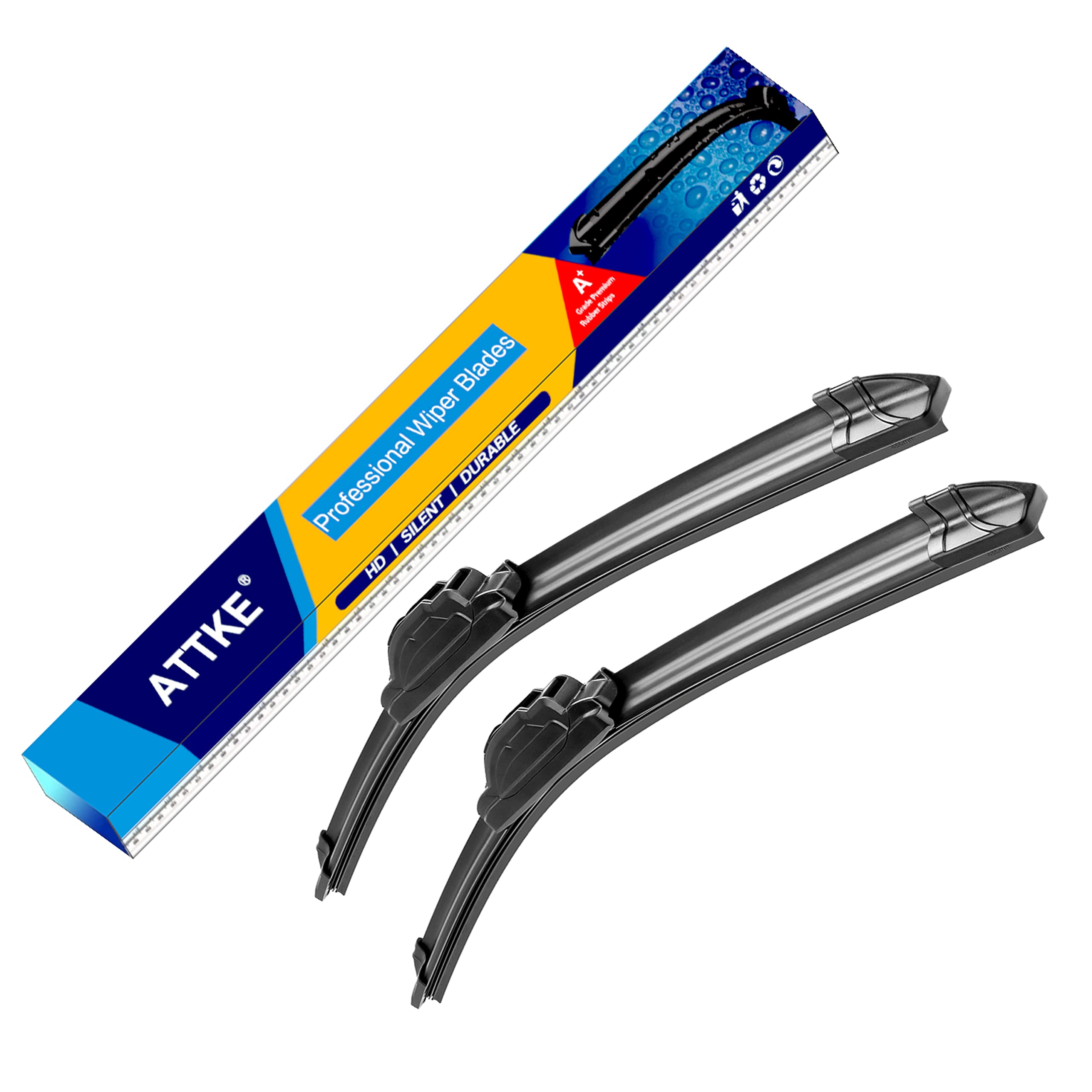 26 + 21 Oem Quality Front Windshield Hook Wiper Blades Oe Original Style (Set Of 2)