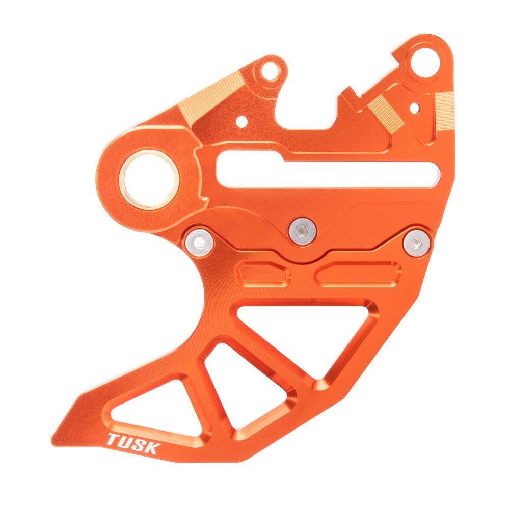 Tusk Rear Brake Caliper Support w/ Brake Disc Guard Orange For KTM 300 XC-W (E-Start) 2008-2018