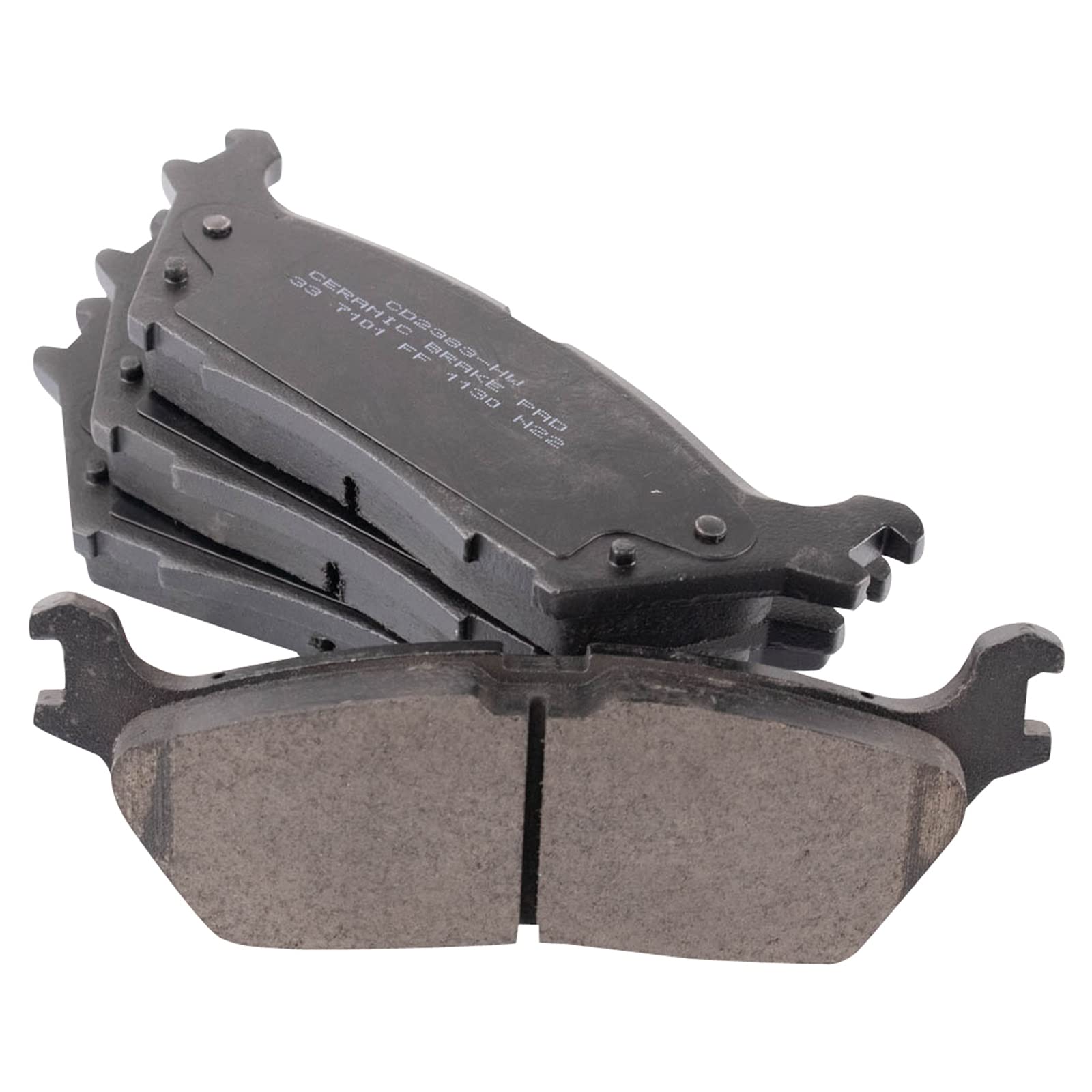 TRQ Rear Brake Pads Ceramic Compatible with 2021-2022 Ford F-150