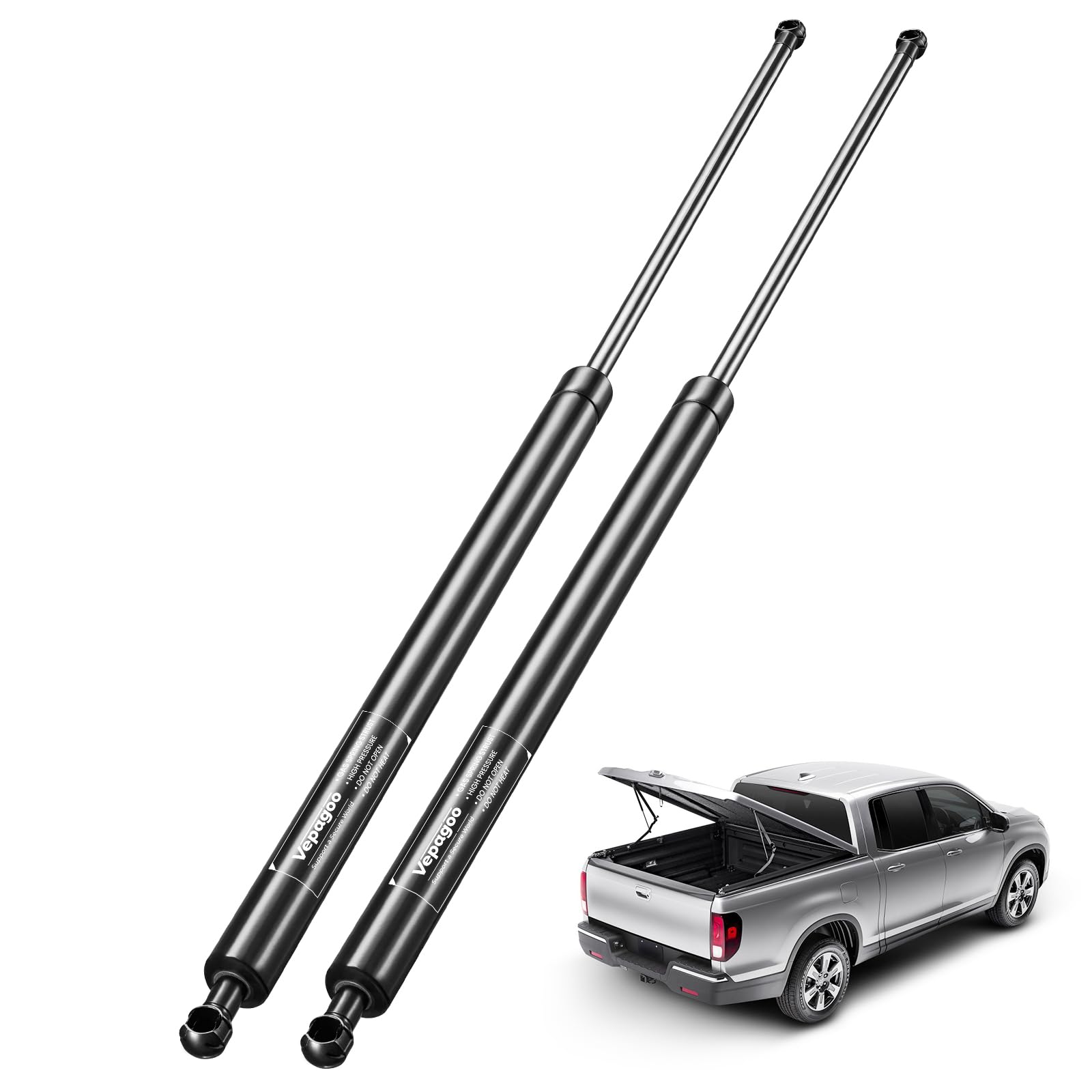Vepagoo 28In 90Lb Heavy Duty Lift Support Gas Shock Strut Spring For Truck Bed Tonneau Cover Trailer Cap Camper Shell Topper Rv