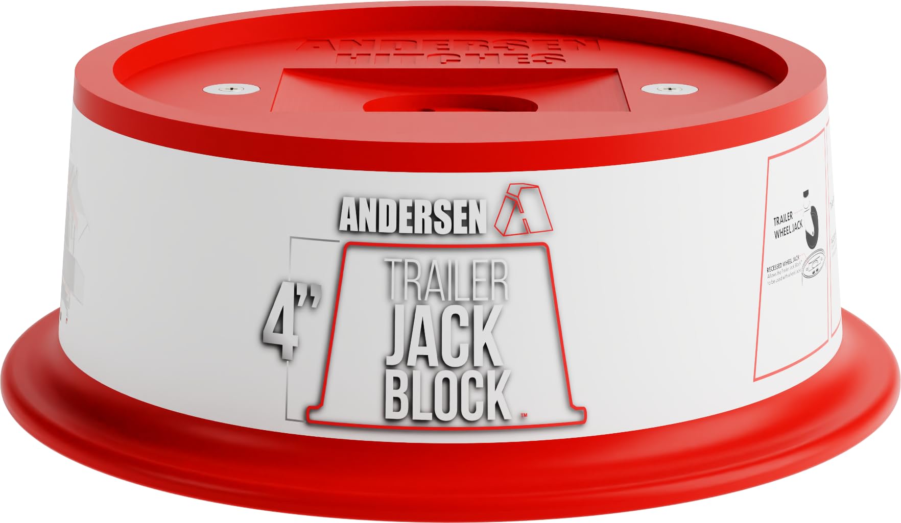 ANDERSEN HITCHES | 3684 | 4 Jack Block with Magnets | Fits up to 9 Jack Stand | RV & Camper Leveling | 50,000 lbs Capacity | Mad