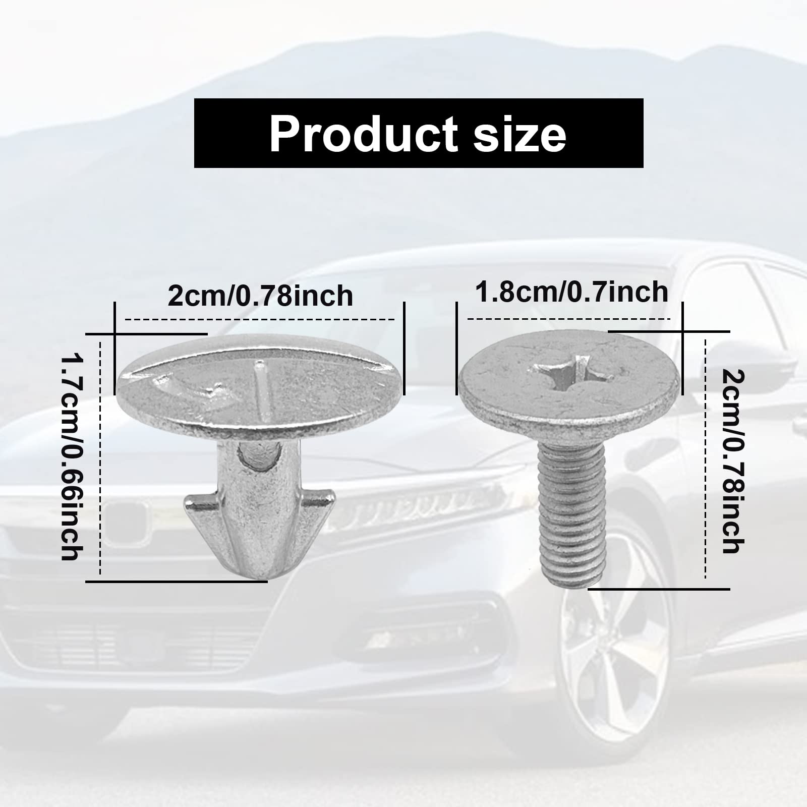 Lower Engine Cover Bolt Pin Screws, Radiator Engine Access Cover Pin and Lower Cover Bolt Lower Engine Cover Pin Screw Compatibl