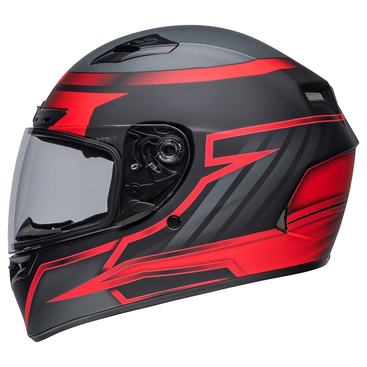 Bell Qualifier Dlx Mips Street Helmet (Raiser Matte Black/Crimson - 2X-Large)