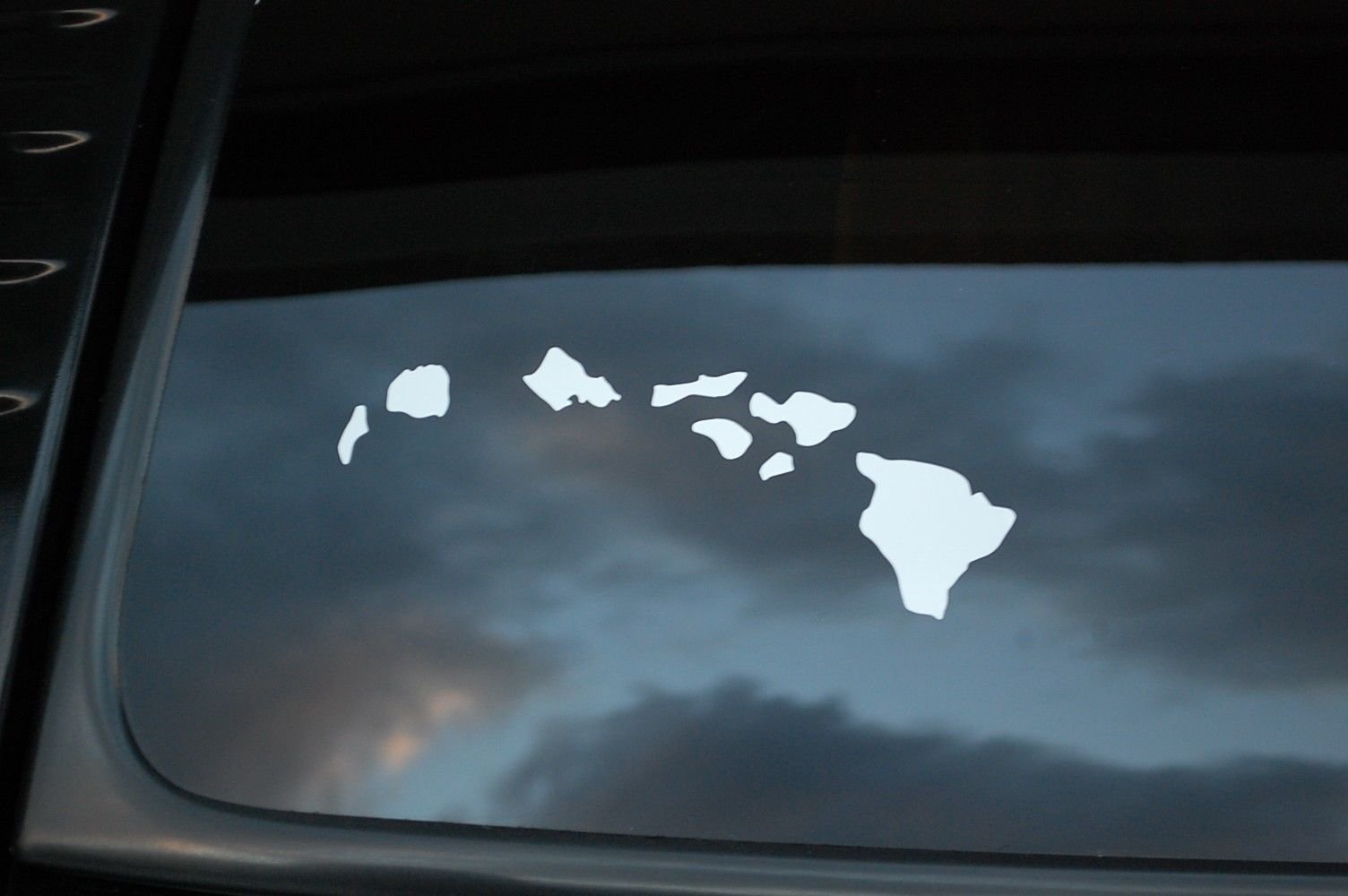 Hawaiian Islands Sticker Vinyl Decal Choose Your Color & Size!! Hawaii Aloha (V210) Hang Loose (6'' X 2.5'', White)