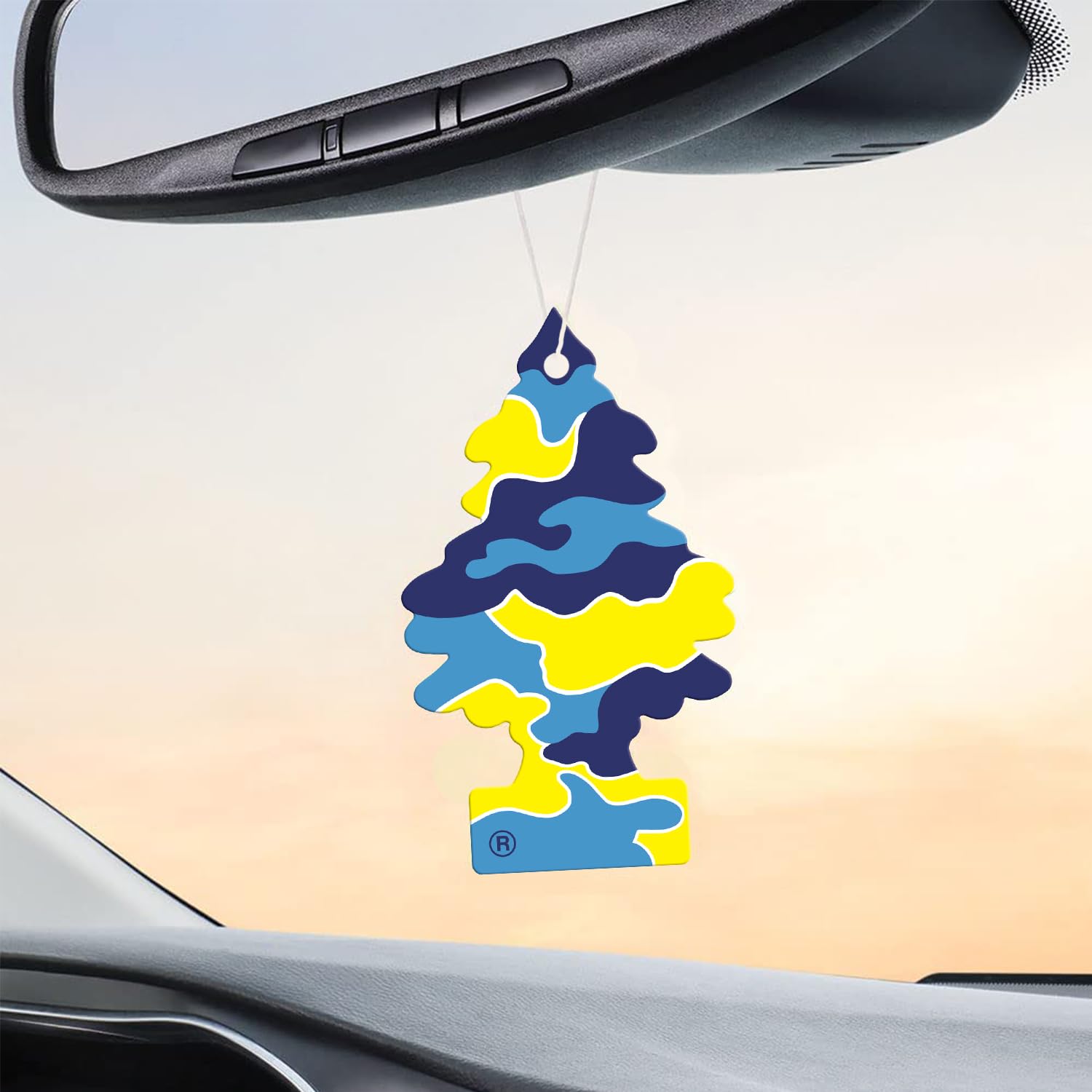 Little Trees Car Air Freshener | Hanging Paper Tree For Home Or Car | Pina Colada Scent | Pack Of 6