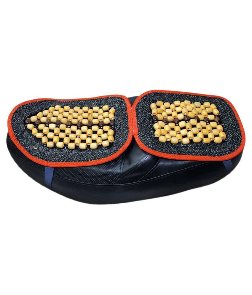 Speedwav Acupressure Wooden Bead Seat Cover for Bike Portaut290