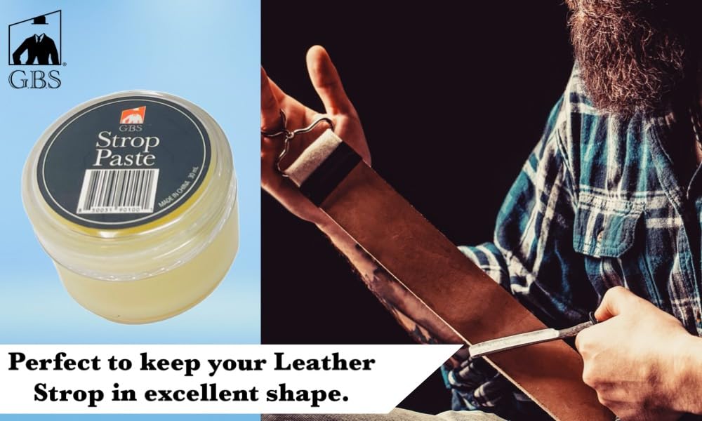 G.B.S Leather Strop Conditioning Paste - Professional 30ml Balm for Razors, Knives, Cutlery - Pack of 3