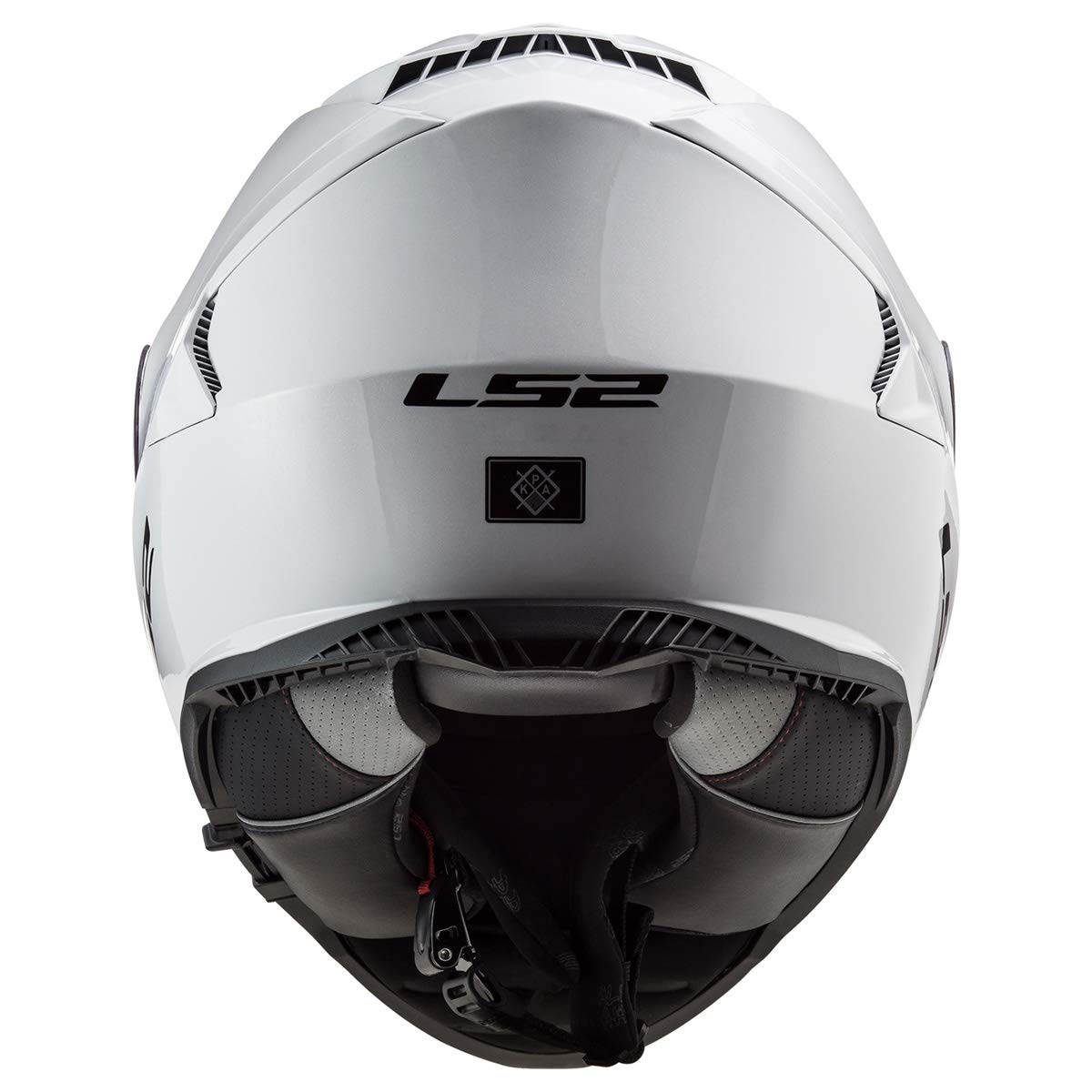 Ls2 Helmets Assault Full Face Motorcycle Helmet W/Sunshield (Gloss White - Small)