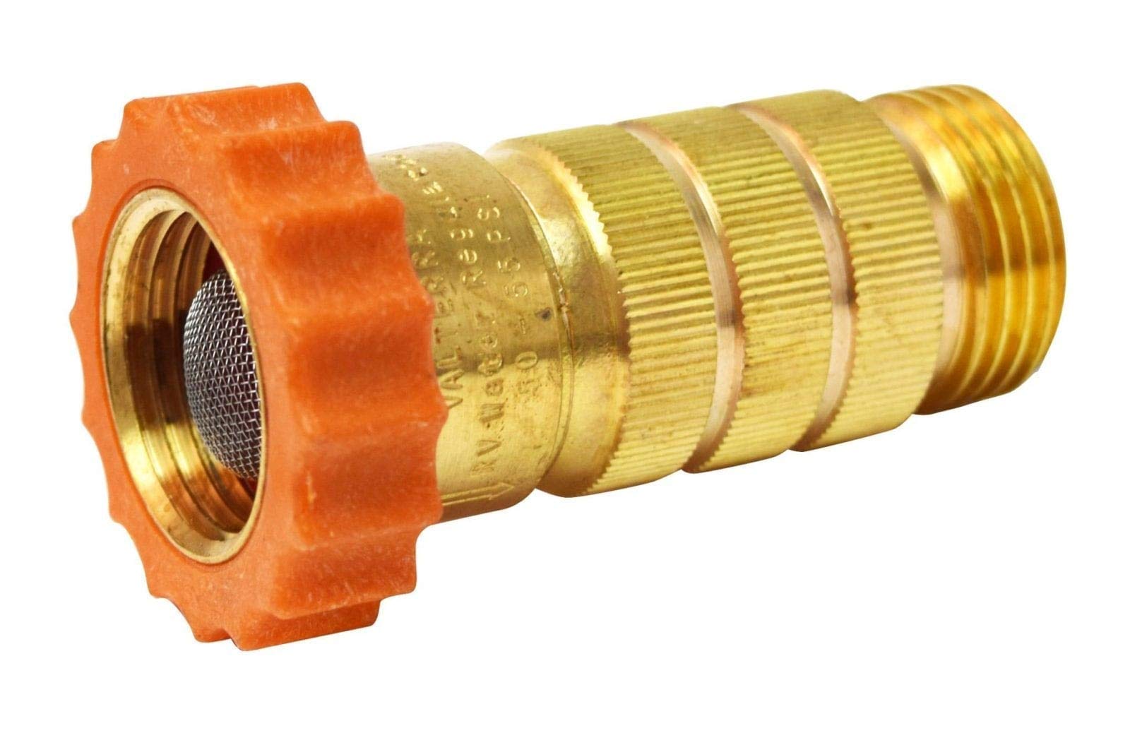 Valterra A01-1122VP RV Hi-Flow Water Regulator, Lead-Free Brass Hi-Flow Water Regulator for Camper, Trailer, RV Plumbing System,