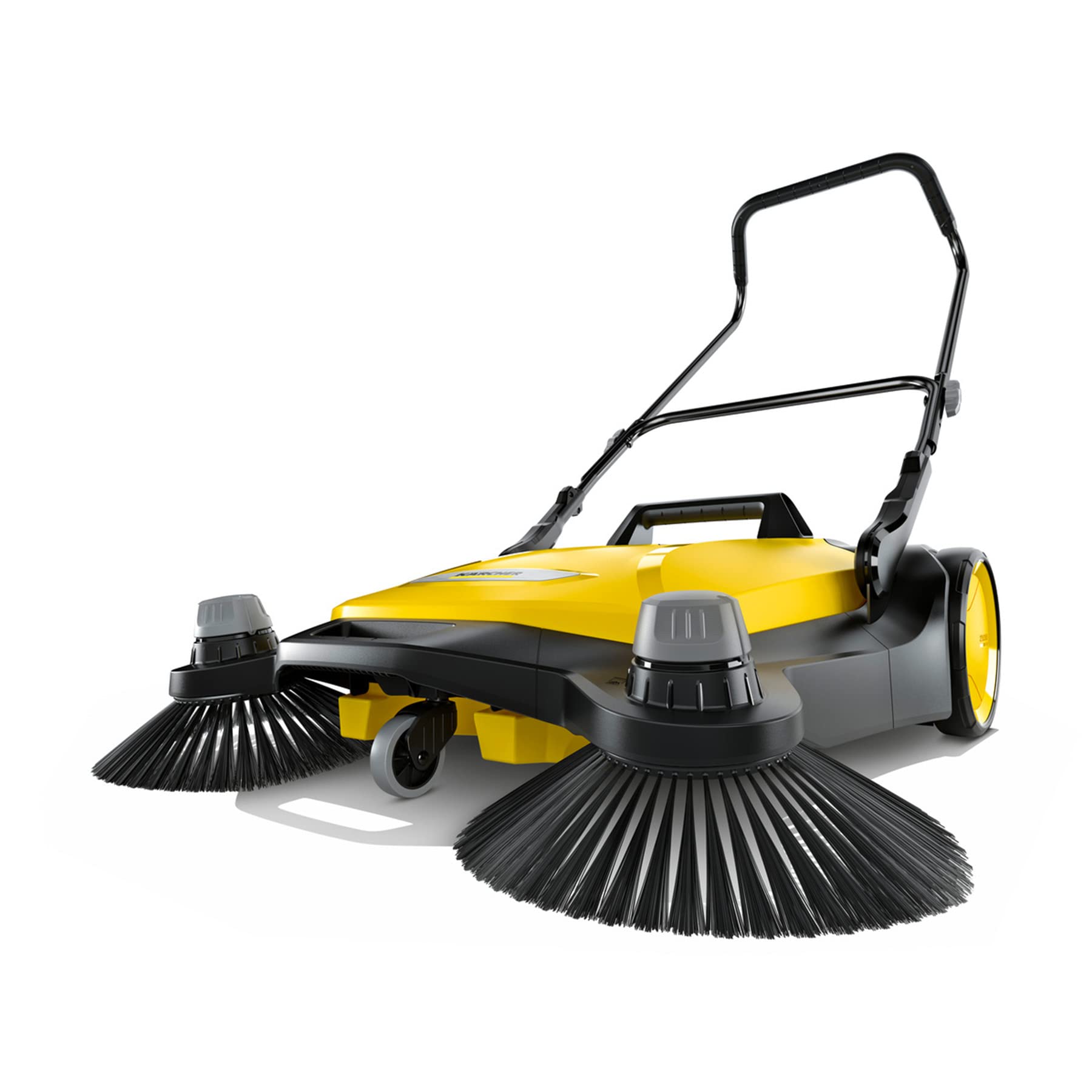 Kärcher S6 Twin Replacement Brushes - Wet Conditions - Plastic - 2 Pack - Black - Compatible with Karcher Push Sweeper S 6 Twin