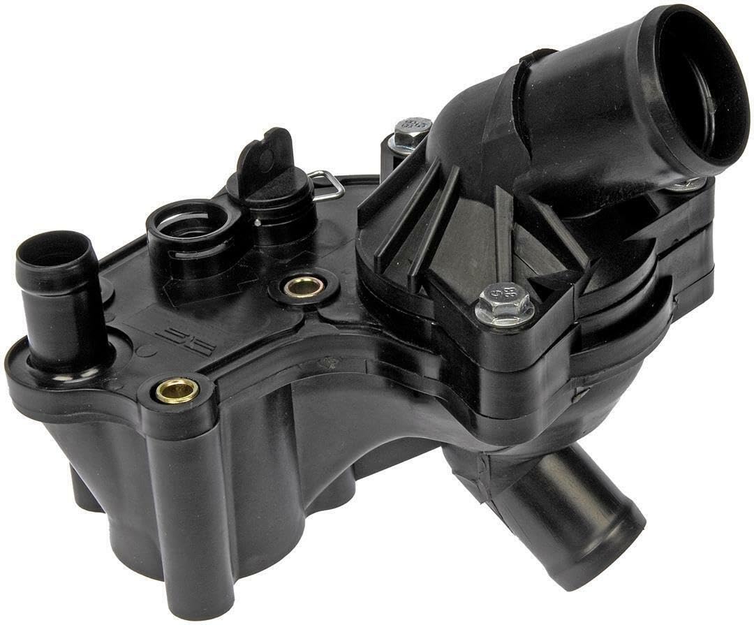 Dorman Engine Coolant Thermostat Housing Assembly, Model 902-860, Plastic, Black, Compatible with Ford/Mercury Models
