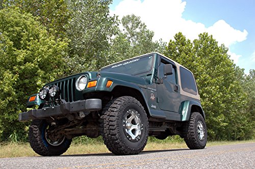 Rough Country 2.5" Lift Kit for 1997-2006 Jeep Wrangler TJ LJ | 6 CYL | Black | Model 653.2