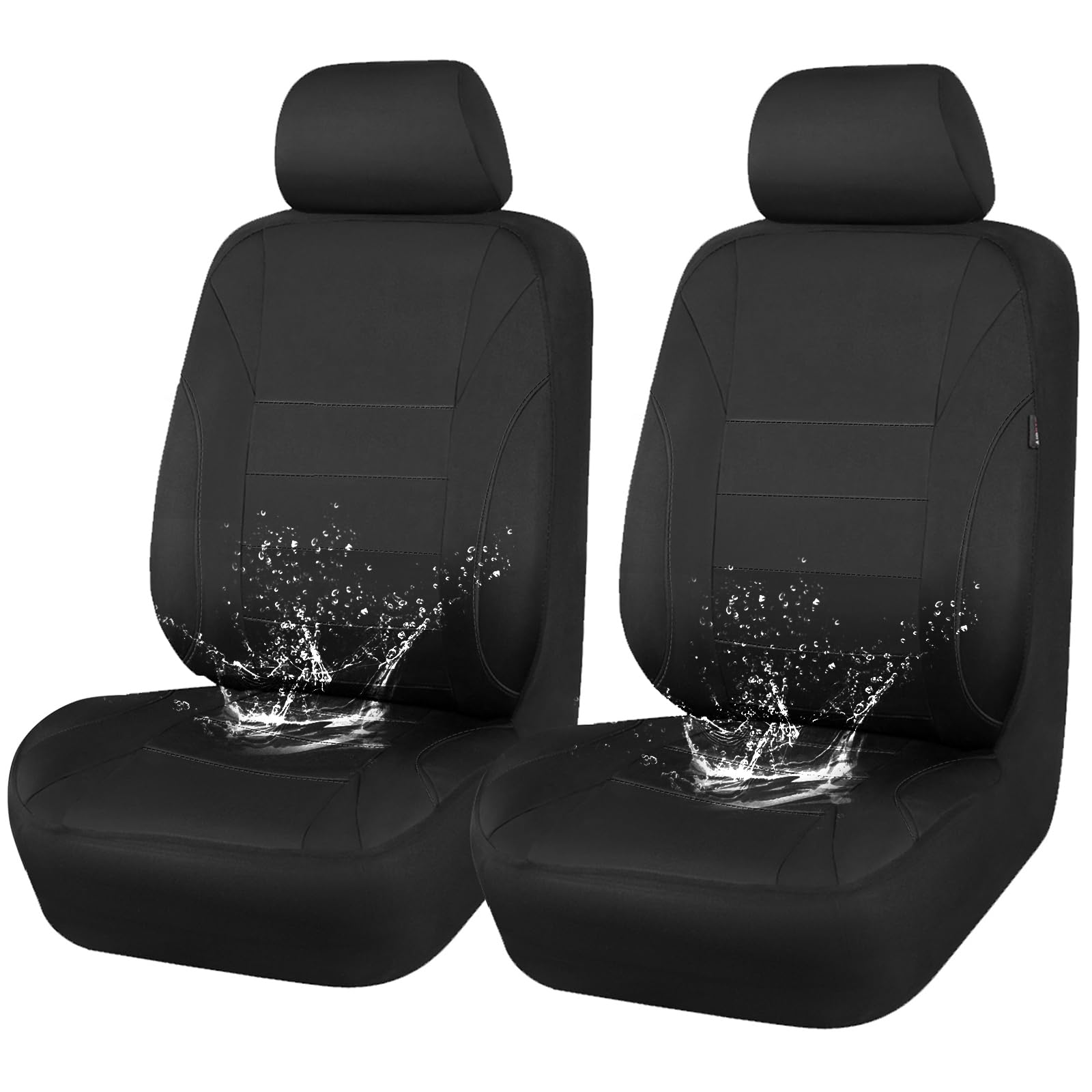 CAR PASS Neoprene EVA Waterproof car seat Covers Front Seats Only, Universal fit for SUV Vehicles Automotive with 5mm Composite 
