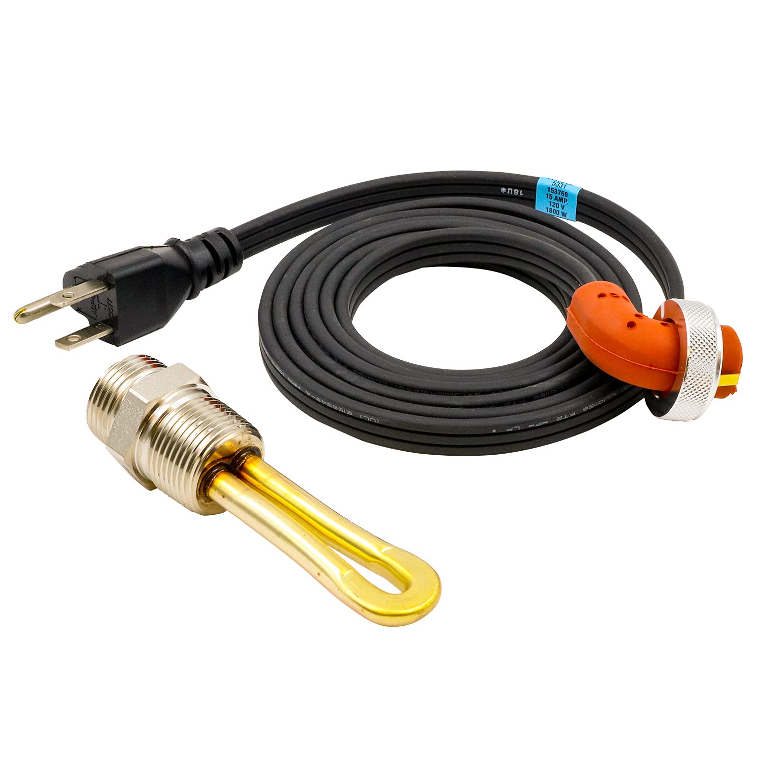 Zerostart 3500022 Engine Block Immersion Heater for Cummins, Paccar, 3/4'' NPT Thread | CSA Approved | 120 Volts | 750 Watts