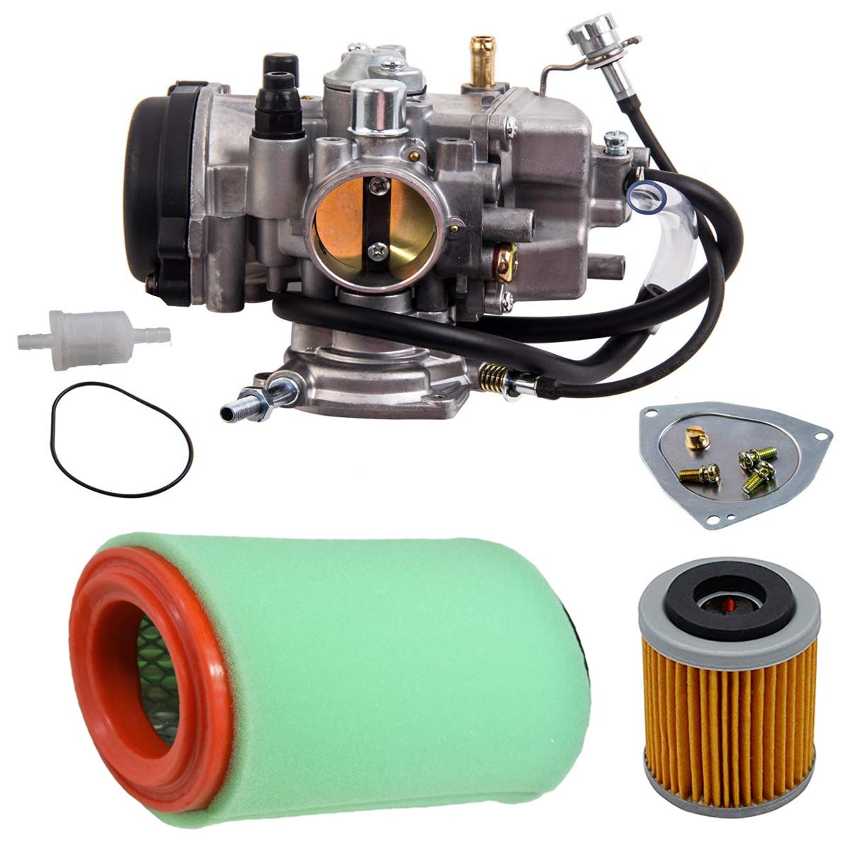 FanzKo YFM400 Carburetor for Yamaha Big Bear 400 (2000-2004) with Air Filter - Durable Performance for 2WD & 4WD Models