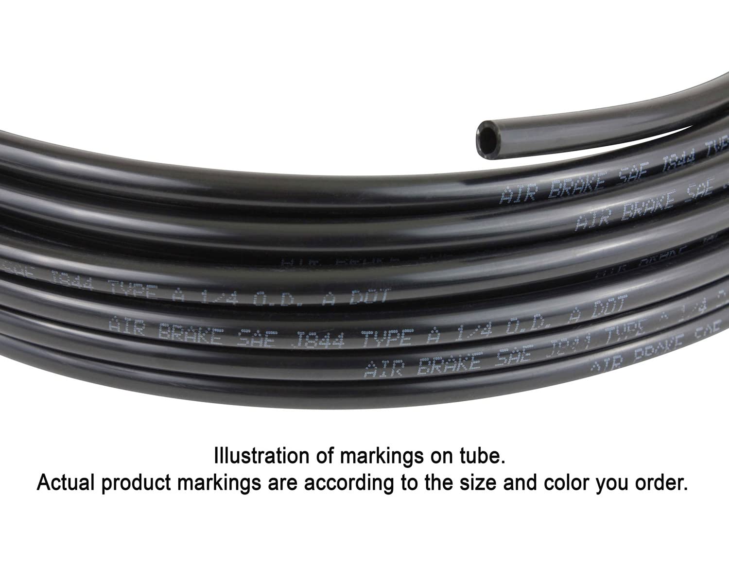 Mytee Products (2 Pack) 3/8'' OD x 100' Red SAE J844 Nylon Air Brake Tubing DOT Approved | Pneumatic Nylon Air Line Hose for Air