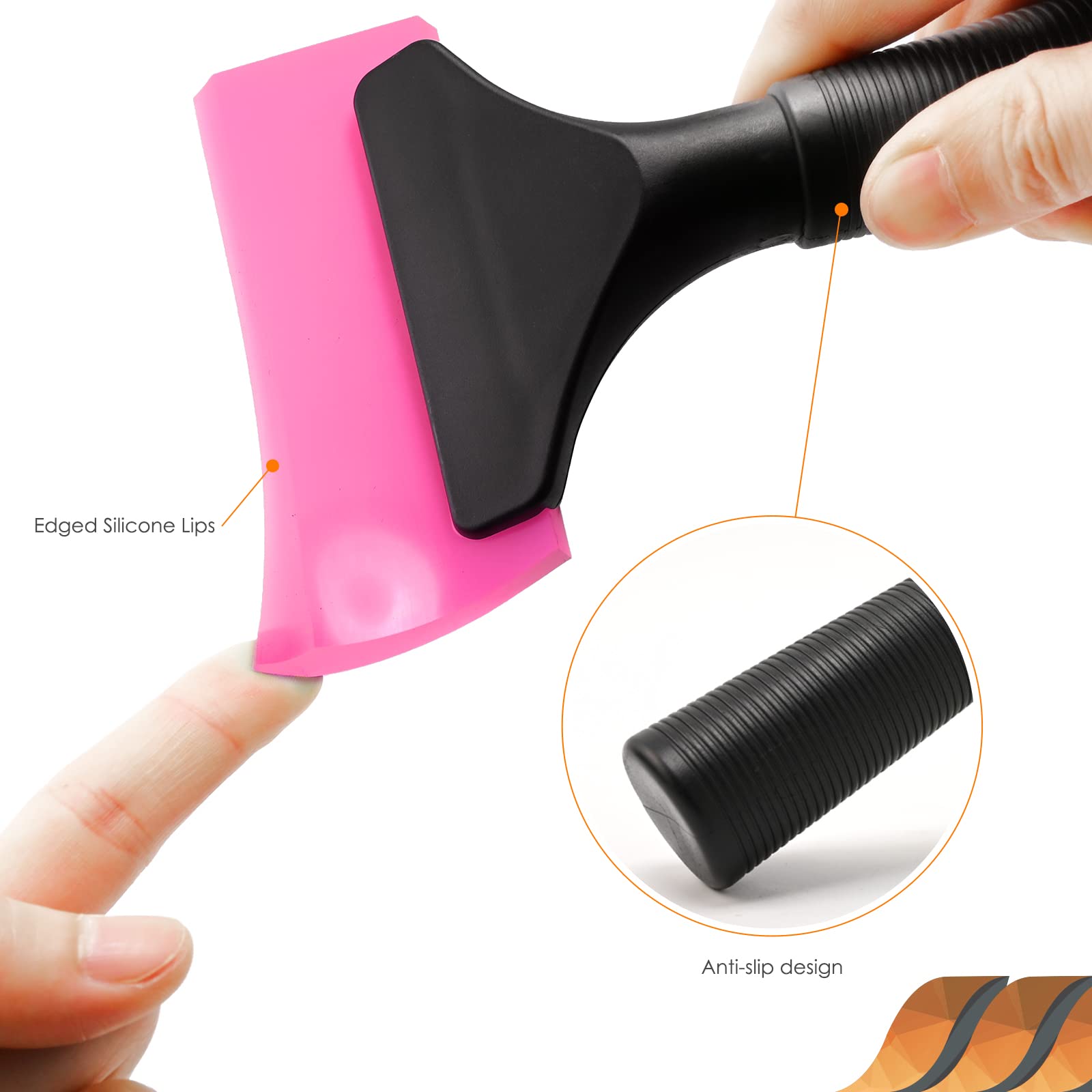 Ehdis Small Squeegee 5 Inch Rubber Window Tint Windshield Squeegee For Car, Glass, Mirror, Shower, Auto,Windows Cleaning