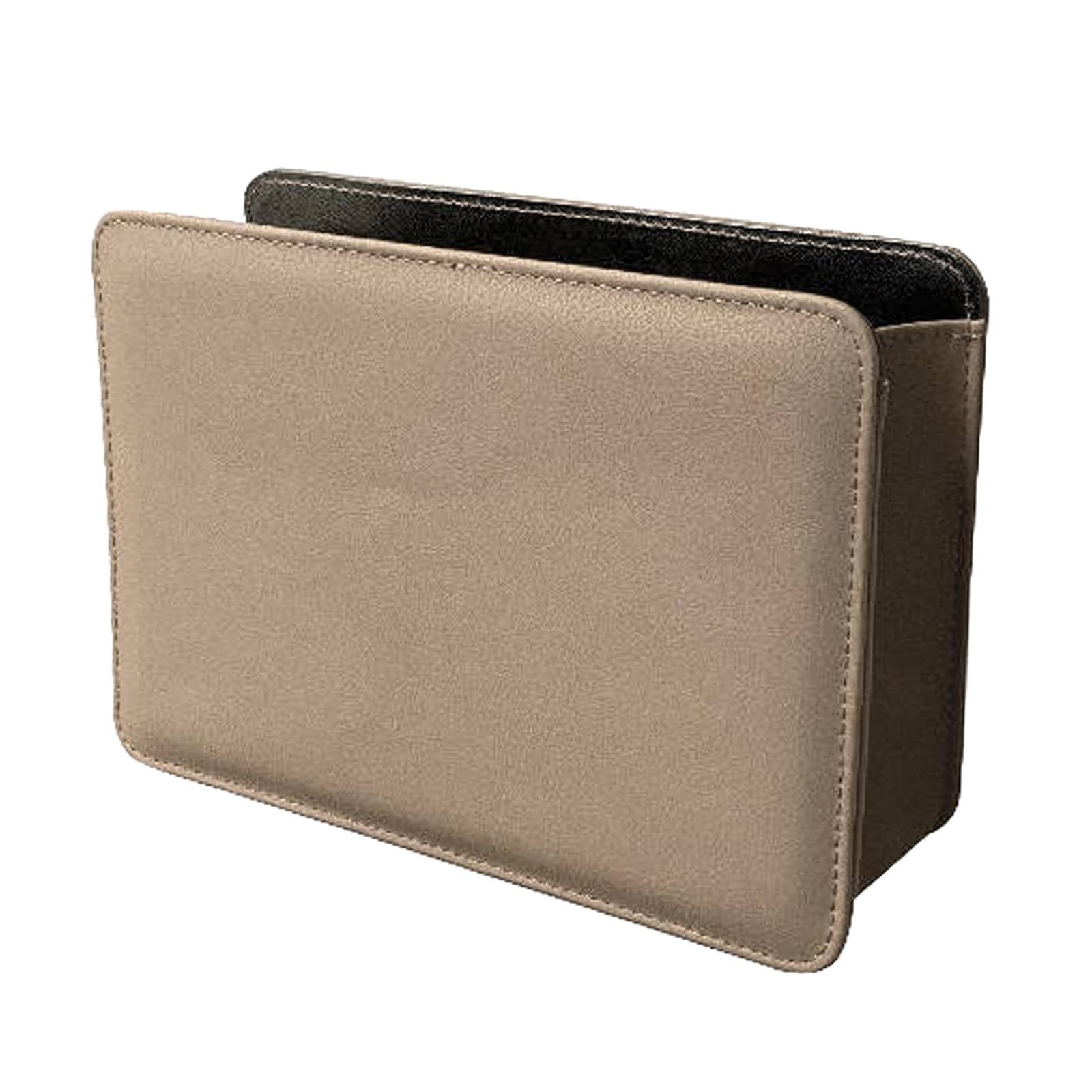 Lyla Car Trash Can Car Dustbin Portable Car Storage Box for Trucks Auto Suvs Beige
