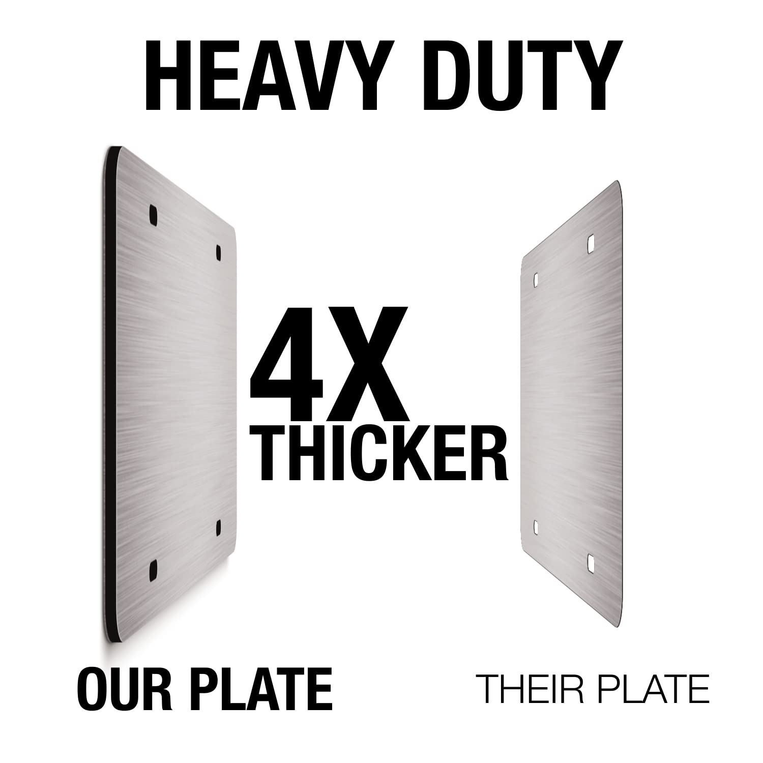 Inverted Blue American Flag License Plate On 1/8 Brushed Aluminum Composite Heavy Duty Patriot Usa Car Tag