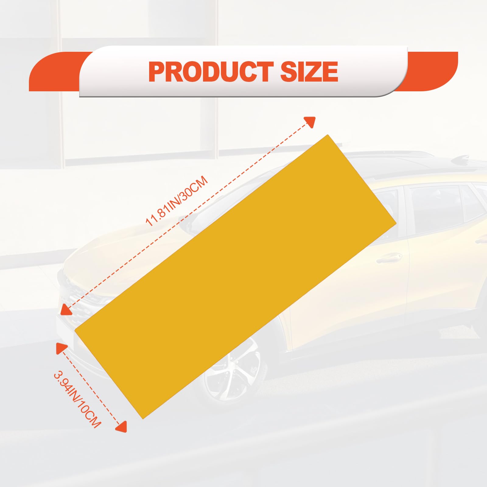 BSAMZO 3PCS Gold Vinyl DIY Decals for Chevy Bowtie Logo Wrap, Yellow, Model BSAMZO-SA25N