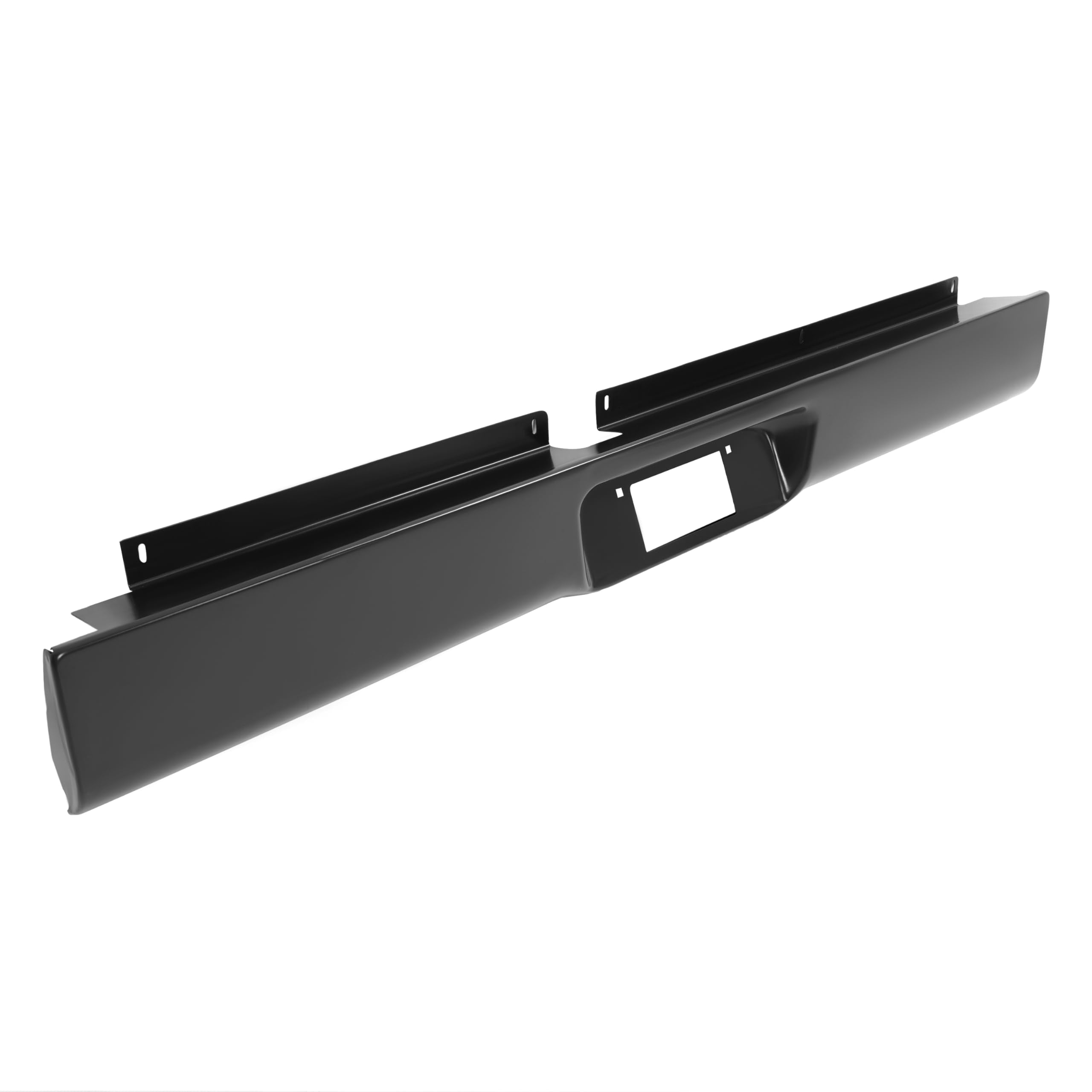 KUAFU Rear Bumper Roll Pan Compatible with 1997-2004 Dodge Dakota Rear Rollpan With Plate Box Steel Electrophoresis Black
