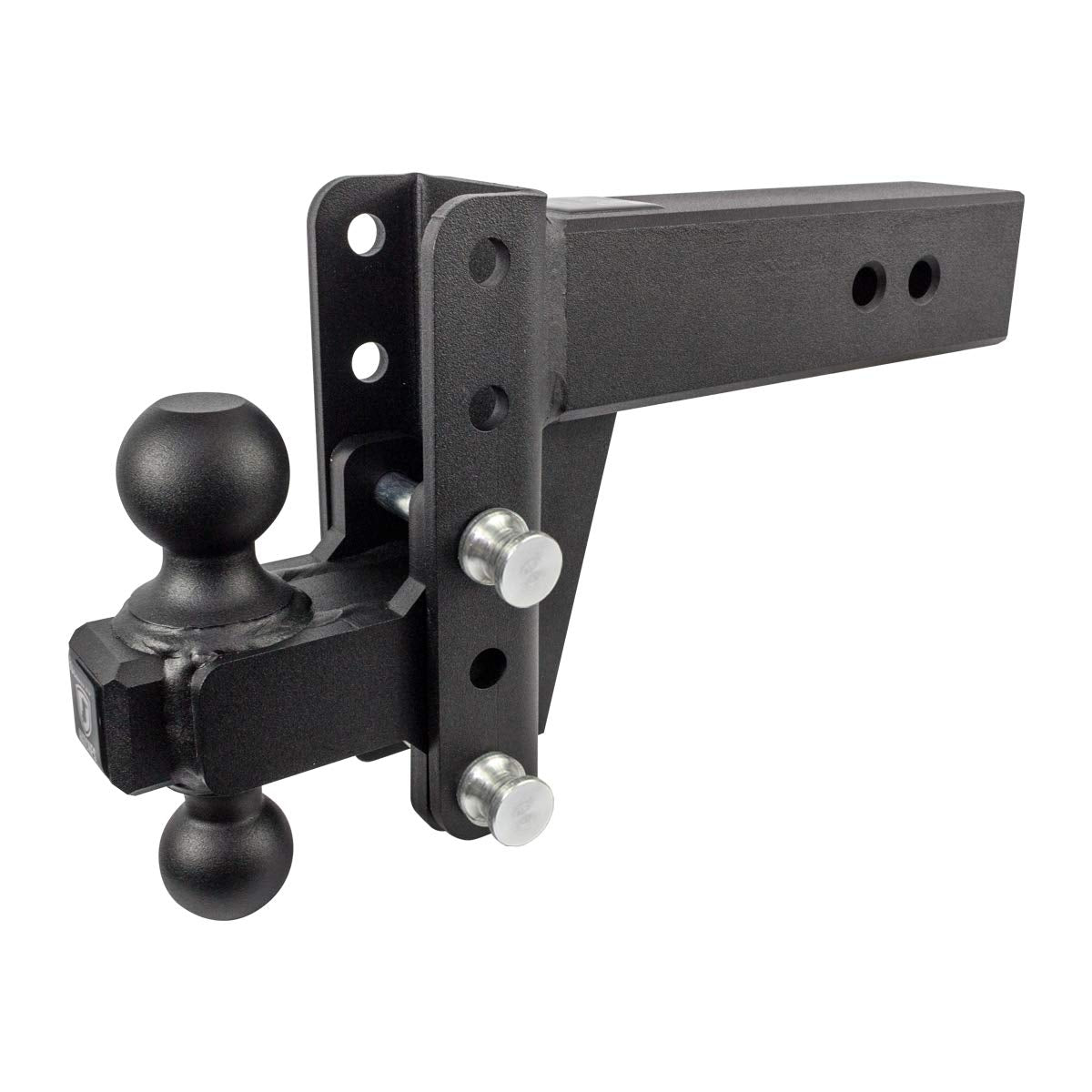 Bulletproof Hitches 3.0'' Adjustable Heavy Duty Trailer Hitch (22,000Lb Rating) - 4'' Drop/Rise Trailer Hitch With 2'' & 2-5/16'