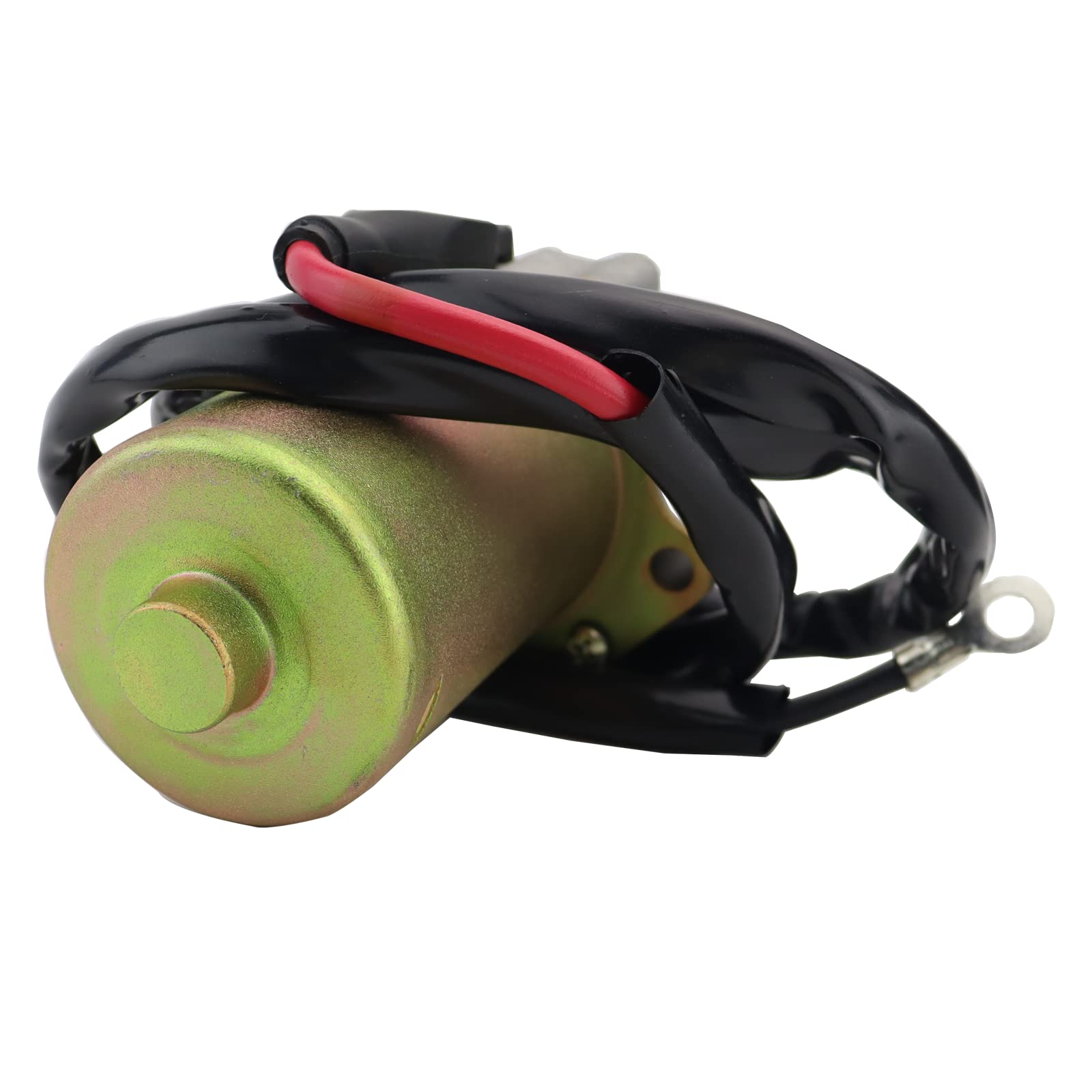 STABSOLI Starter Motor & Solenoid Relay for Polaris ATV Outlaw 90/110, Metal, Silver, Model SS83+068, 2007-2022
