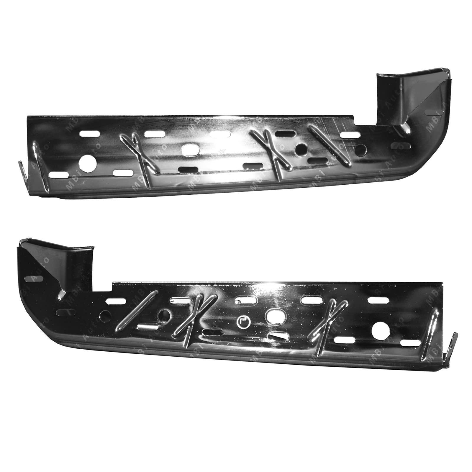 Mbi Auto - Chrome, Steel Pair Of Left & Right Rear Bumper Ends For 2015-2020 Ford F150 Pickup W/Park 15-20, Fo1102381