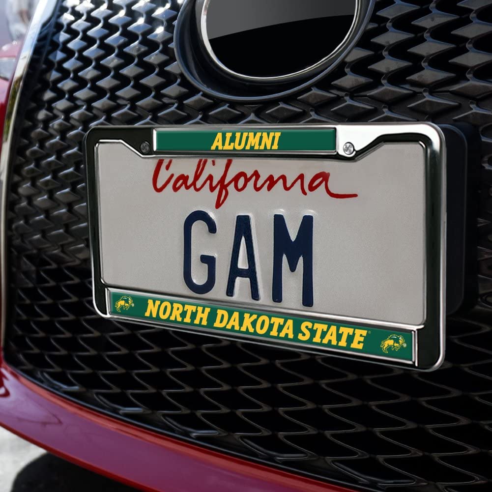 North Dakota State Alumni Logo Full Size Standard License Plate Metal Frame