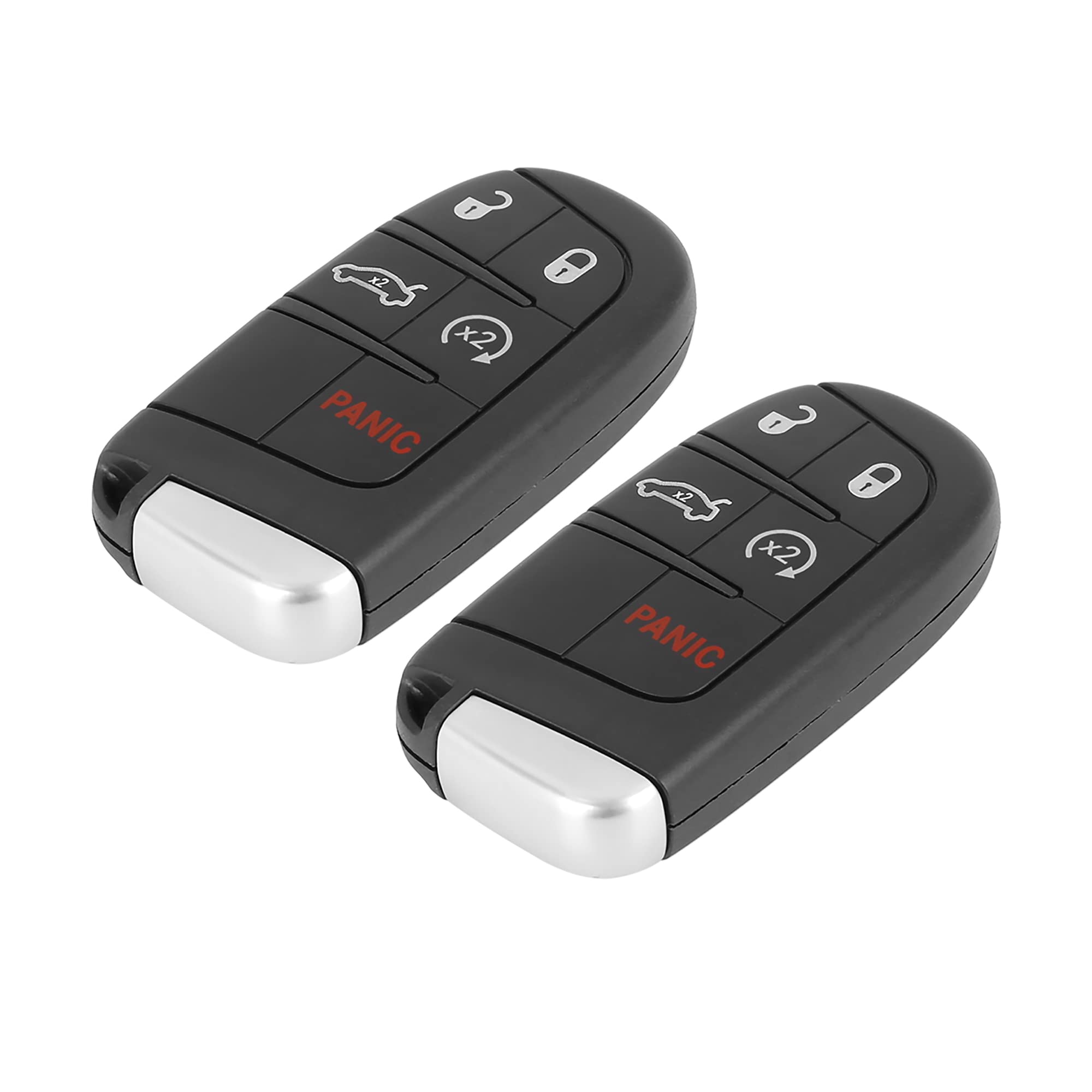 X AUTOHAUX 2pc Car Replacement Key Fob Shell Case for Dodge Journey 2012-2016 Dart 2013-2016 Challenger 2012-2014 Durango 2012-2