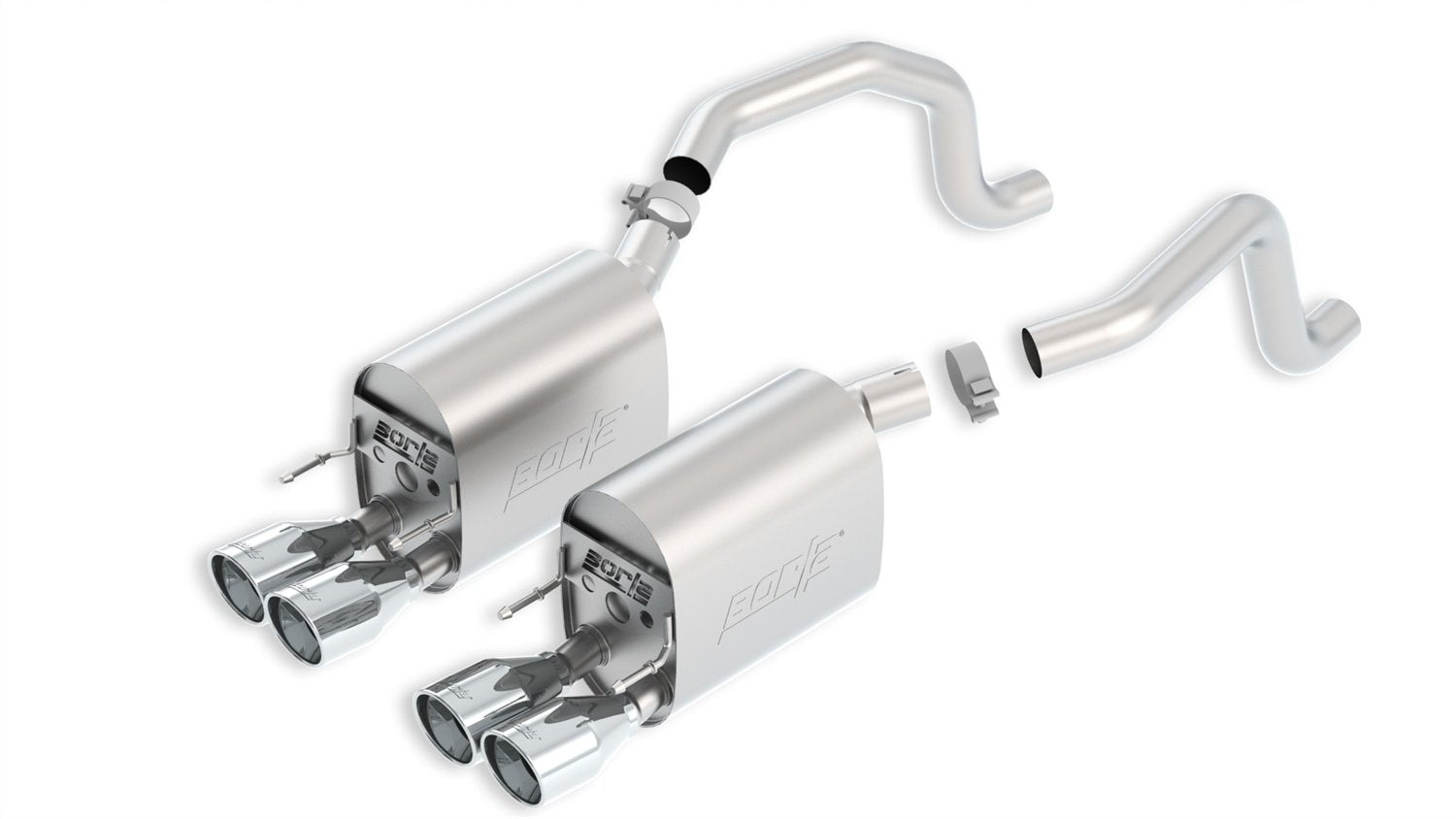 Borla 11811 Axle-Back System For 2009-2013 Chevrolet Corvette (C6) 6.2L V8 Automatic/Manual Trans. Coupe/Convertible. Will Fit V