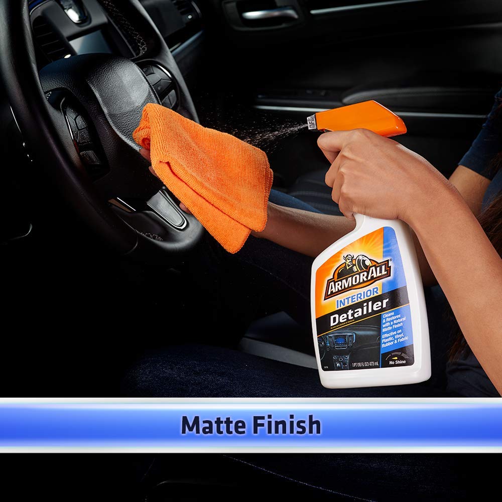 Armor All Interior Detailer Spray, 16 Fl Oz - Car, Truck & Motorcycle Cleaner, 2 Pack