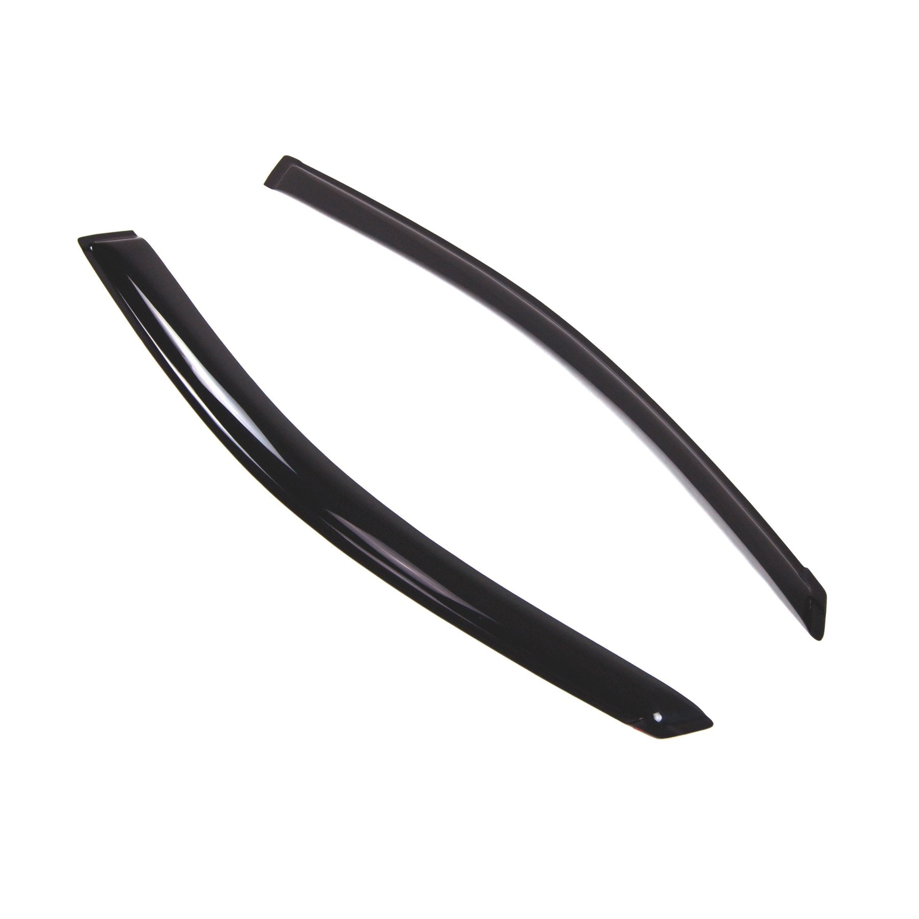 Tuningpros Wd2-445 Dark Smoke 2 Pcs Set Window Visor (Outside Mount) Deflector Rain Guard Compatible With 2004-2010 Toyota Sienn