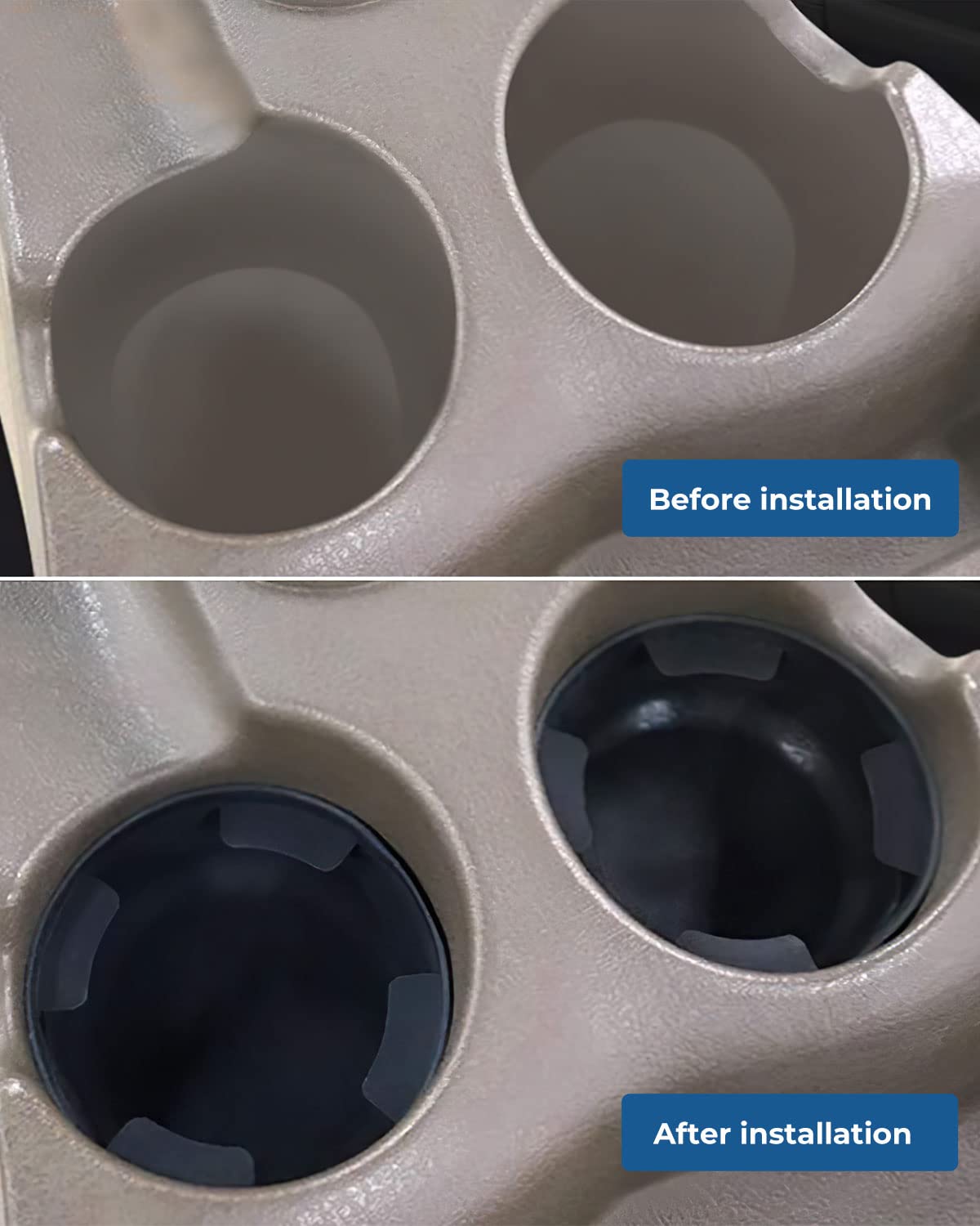 Joytutus Cup Holder Insert 3.5'' & 3'' & 3'' Compatible With Trailblazer 2002-2009, Compatible With Envoy 2002-2009