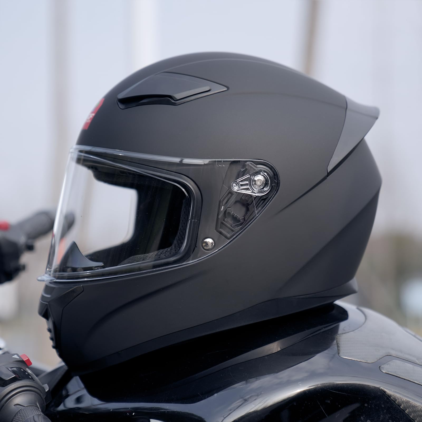 JQF Gear Full Face Motorcycle Helmet, DOT Approved, ABS, X-Large, Flat Black B