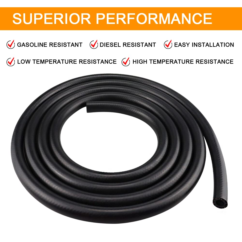 Fuel Line Nbr Fuel Line Hose Rubber Push On Fuel Hose For Small Engines (3/8 Id, 20 Feet)