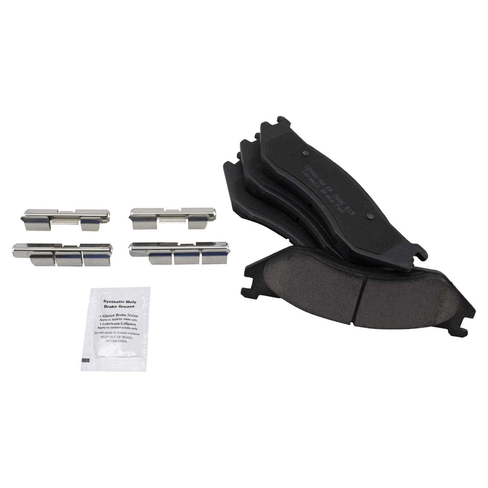 Trq Front Brake Pad & Rotor Kit Brake Pads Brake Rotor Ceramic Premium G-Coated Compatible With 2004-2006 Dodge Durango 2003-200