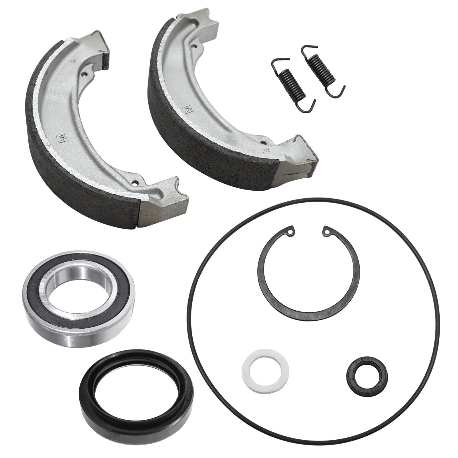 Rear Brake Drum Shoes Bearing Seals Kit For Honda Recon 250 Trx250 Trx250Ex Trx250X 1997-2021