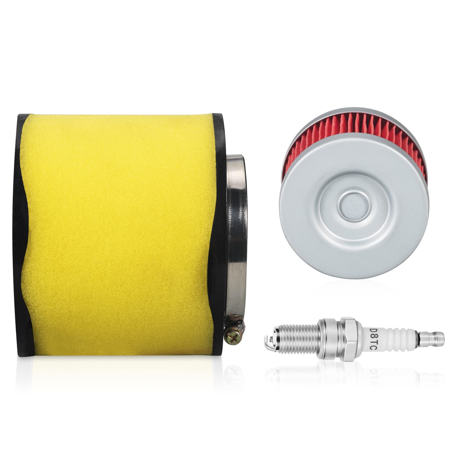Paddsun Air Filter,Oil Filter,Spark Plug Element Cleaner Replacement 17254-Hc5-900 For Fourtrax Trx300 Trx300Fw Trx400Fw Trx450S Trx450Es Trx450Fe Trx450Fm 2X4 & 4X4 300