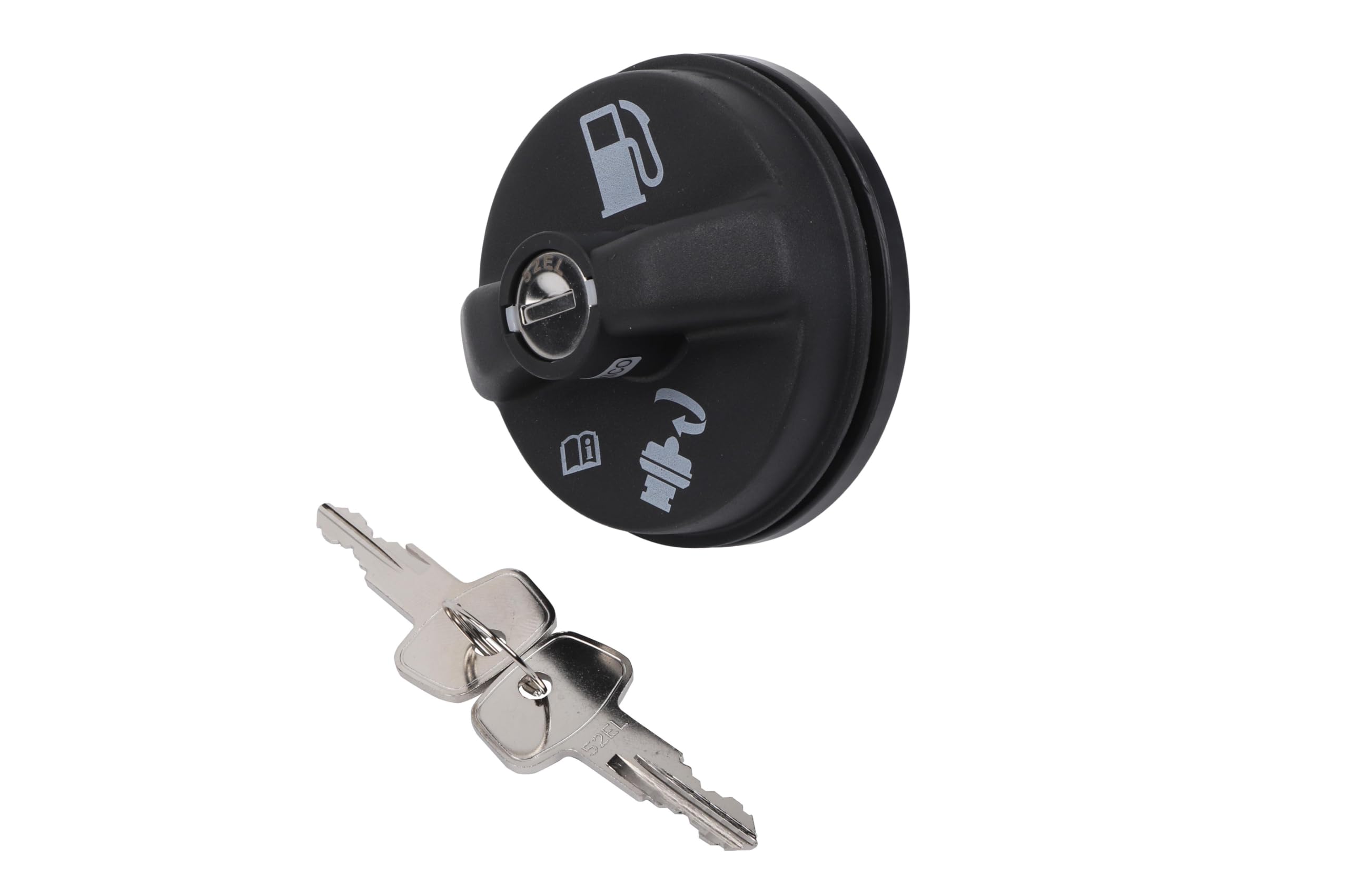 ACDelco GM Original Equipment GT264 Locking Quarter Turn Fuel Tank Cap with 2 Keys , Black