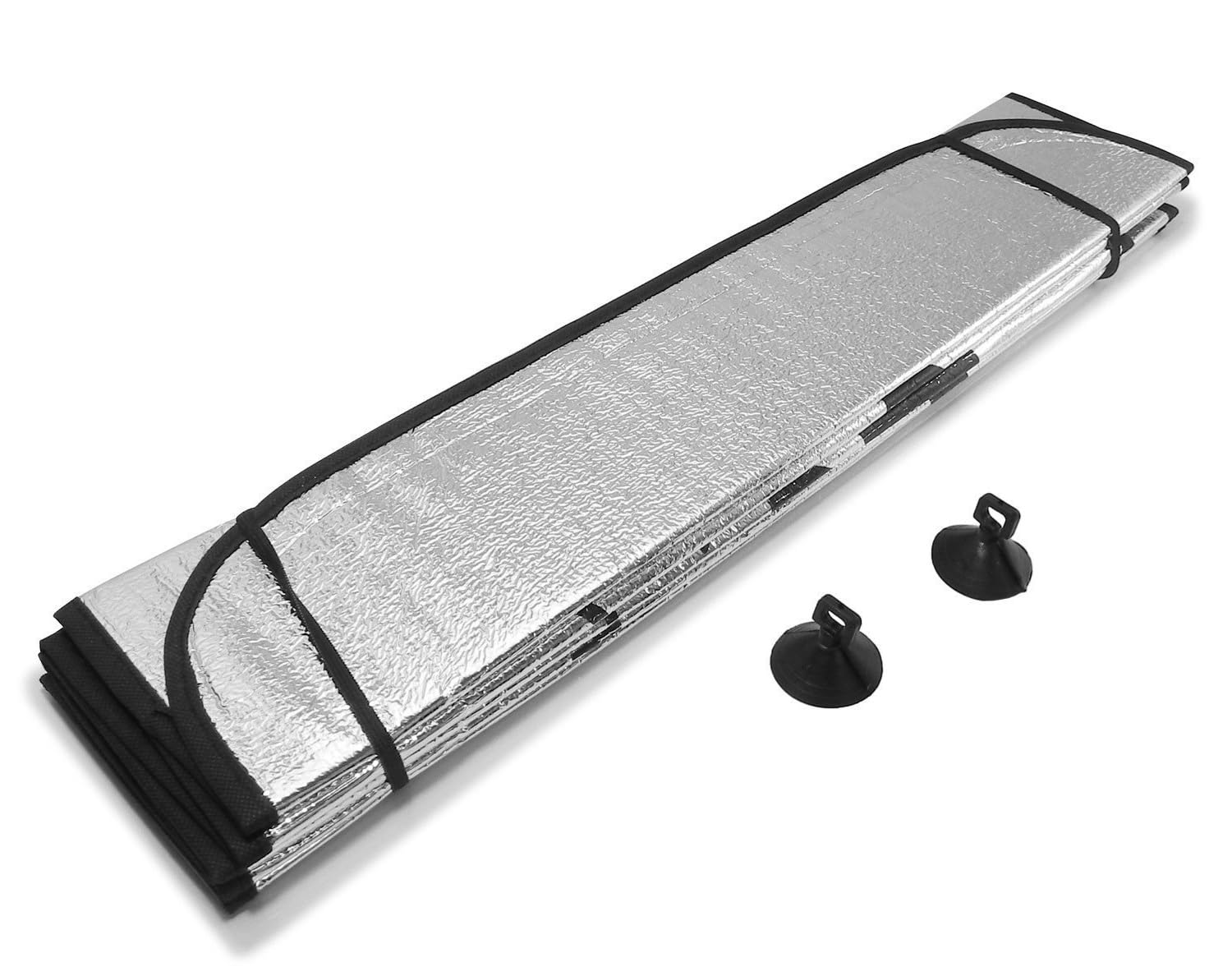 Dhanvine Car Front/Rear Windshield Silver Sunshade Foil Curtain Foldable Car Sunshades Compatible with Hyundai Nexo