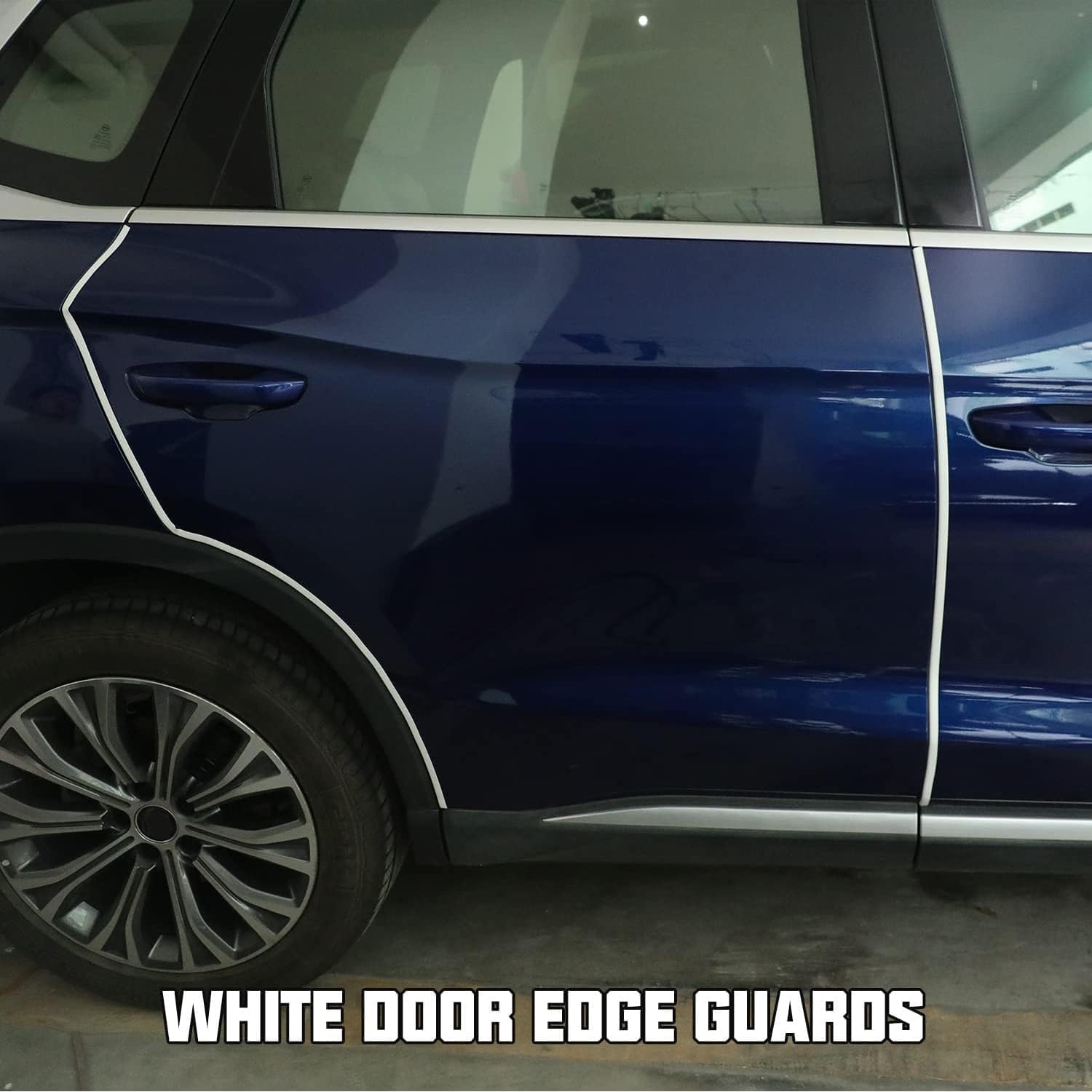 Winunite 65.6Ft(20M) Car Door Edge Guards White, Fit Most Vehicles, Self-Adhesive Pvc, Fade-Resistant, Ultra Long, U-Shaped Auto