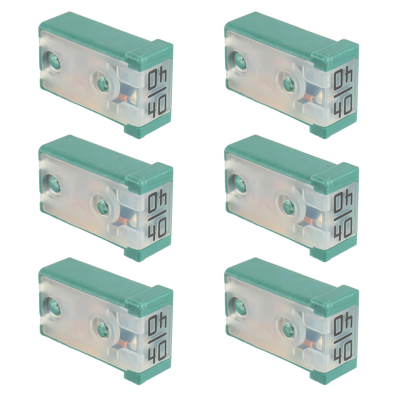 EPLZON 40A 32V Mini Automotive MCASE Shaped Cartridge Fuse Kit(Pack of 6pcs,40A)