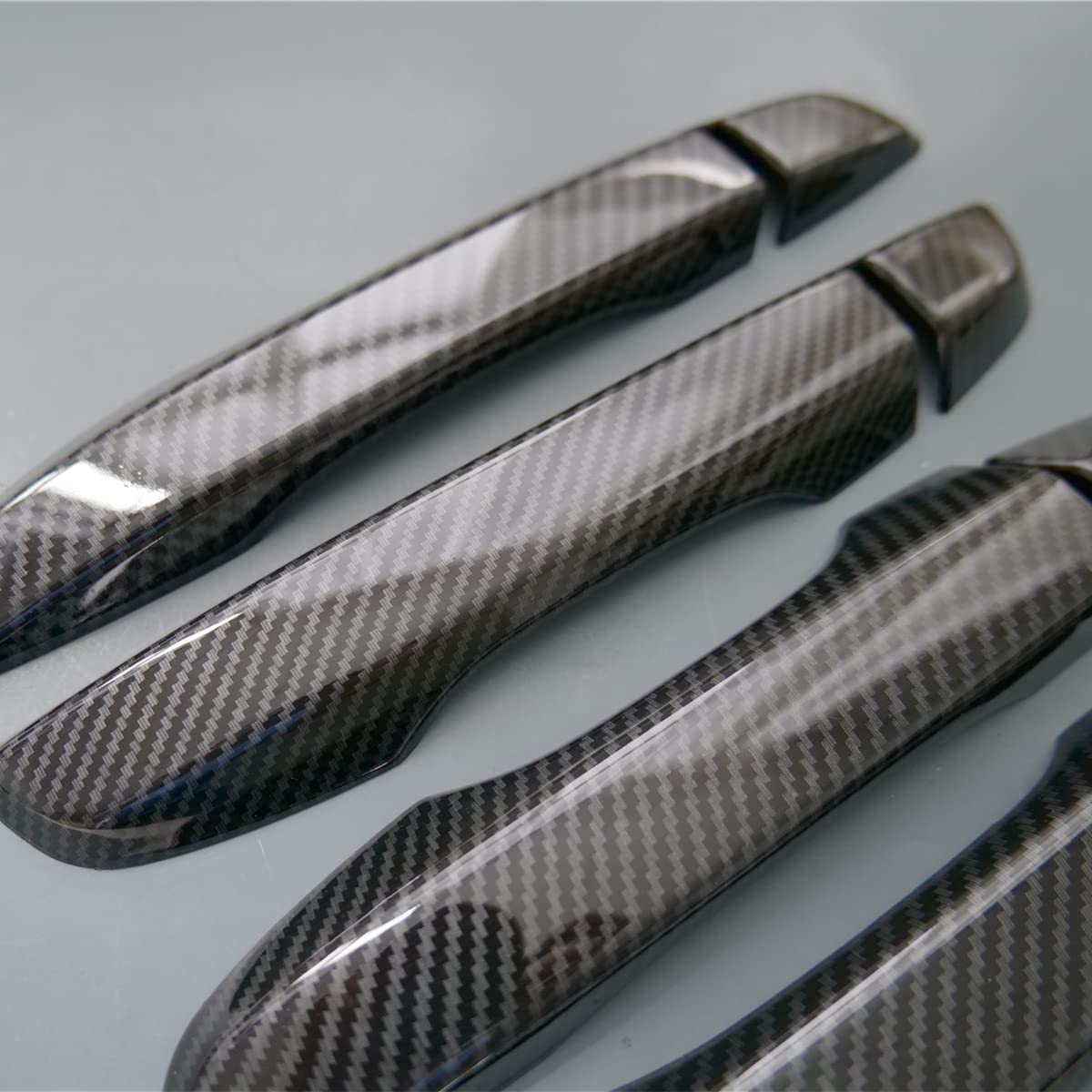 Door Handle Cover Trim For Honda Civic 2016 2017 2018 2019 2020(Carbon Fiber No Keyless Holes)