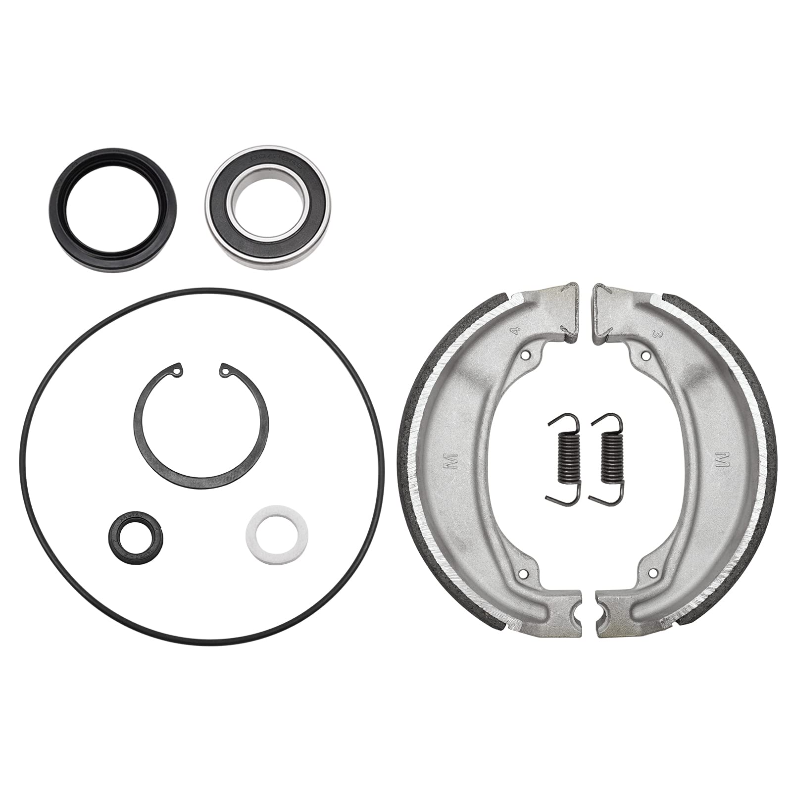 Rear Brake Drum Shoes Bearing Seals Kit For Honda Recon 250 Trx250 Trx250Ex Trx250X 1997-2021